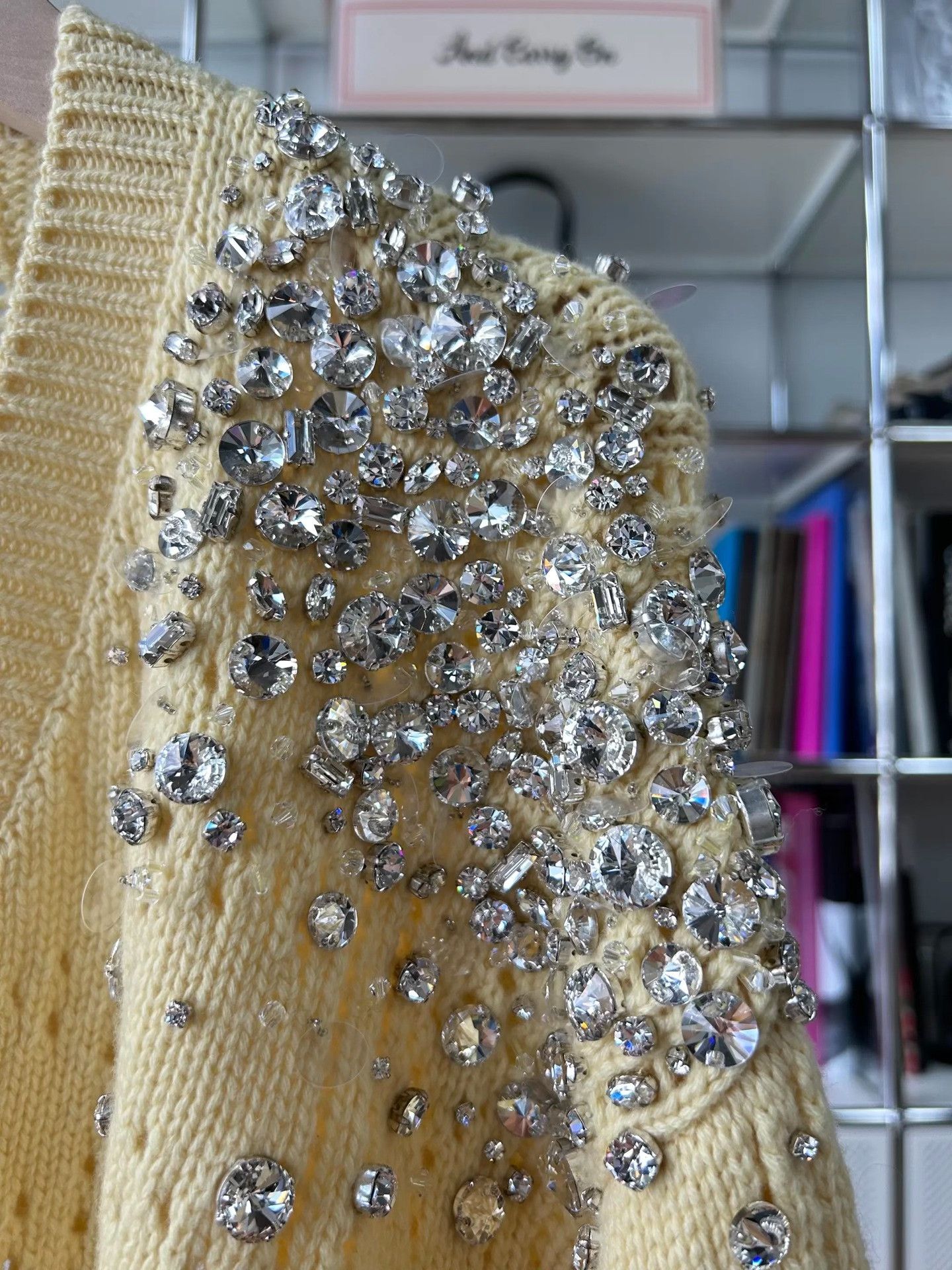 Miu Miu MiuMiu Crystal Decorated Cashmere Cardigan Size XS / US 0-2 / IT 36-38 - 3 Thumbnail