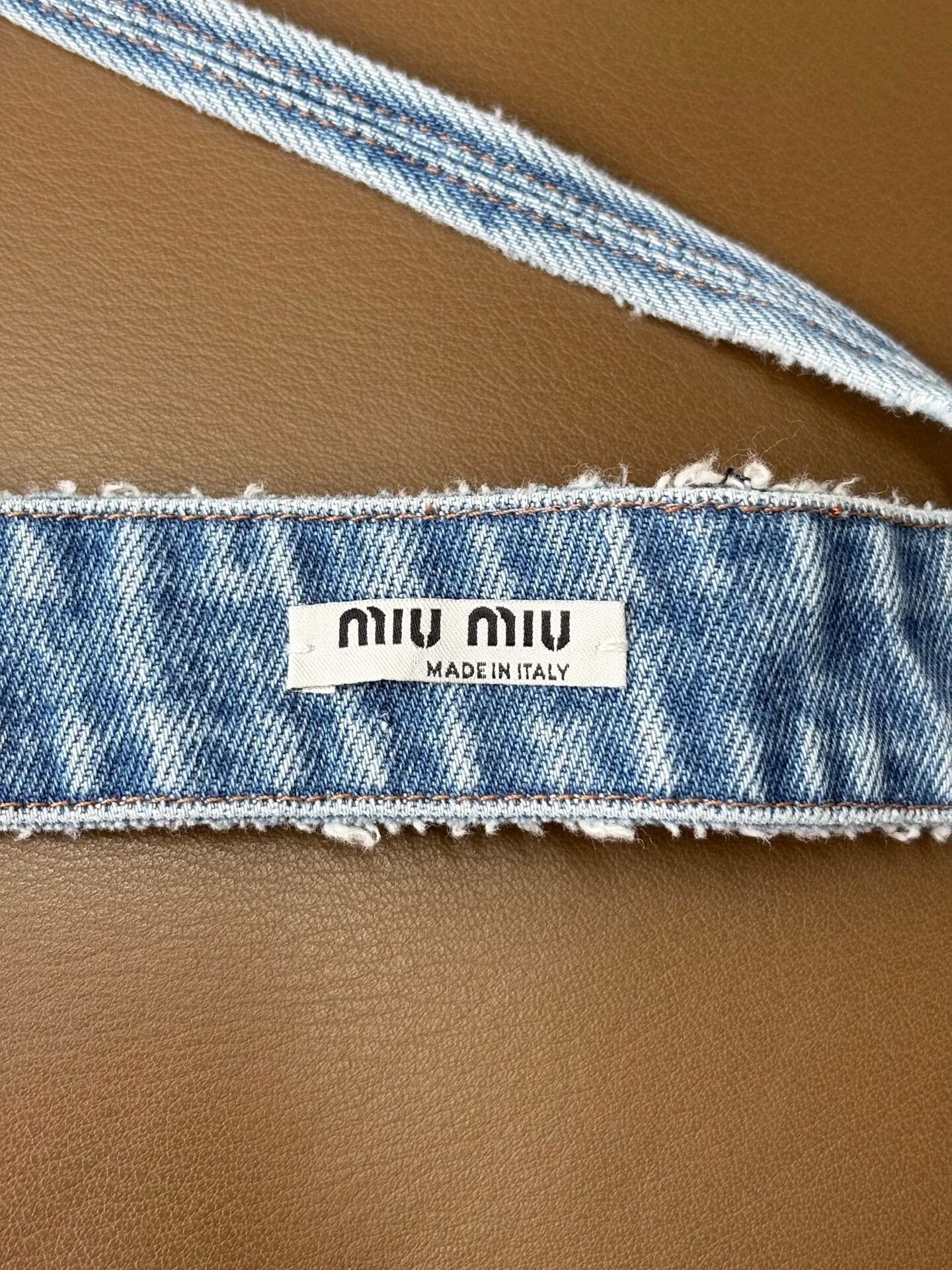 Miu Miu Miumiu Blue Denim Logo Print Vest & Pants Set Size XS / US 0-2 / IT 36-38 - 3 Thumbnail