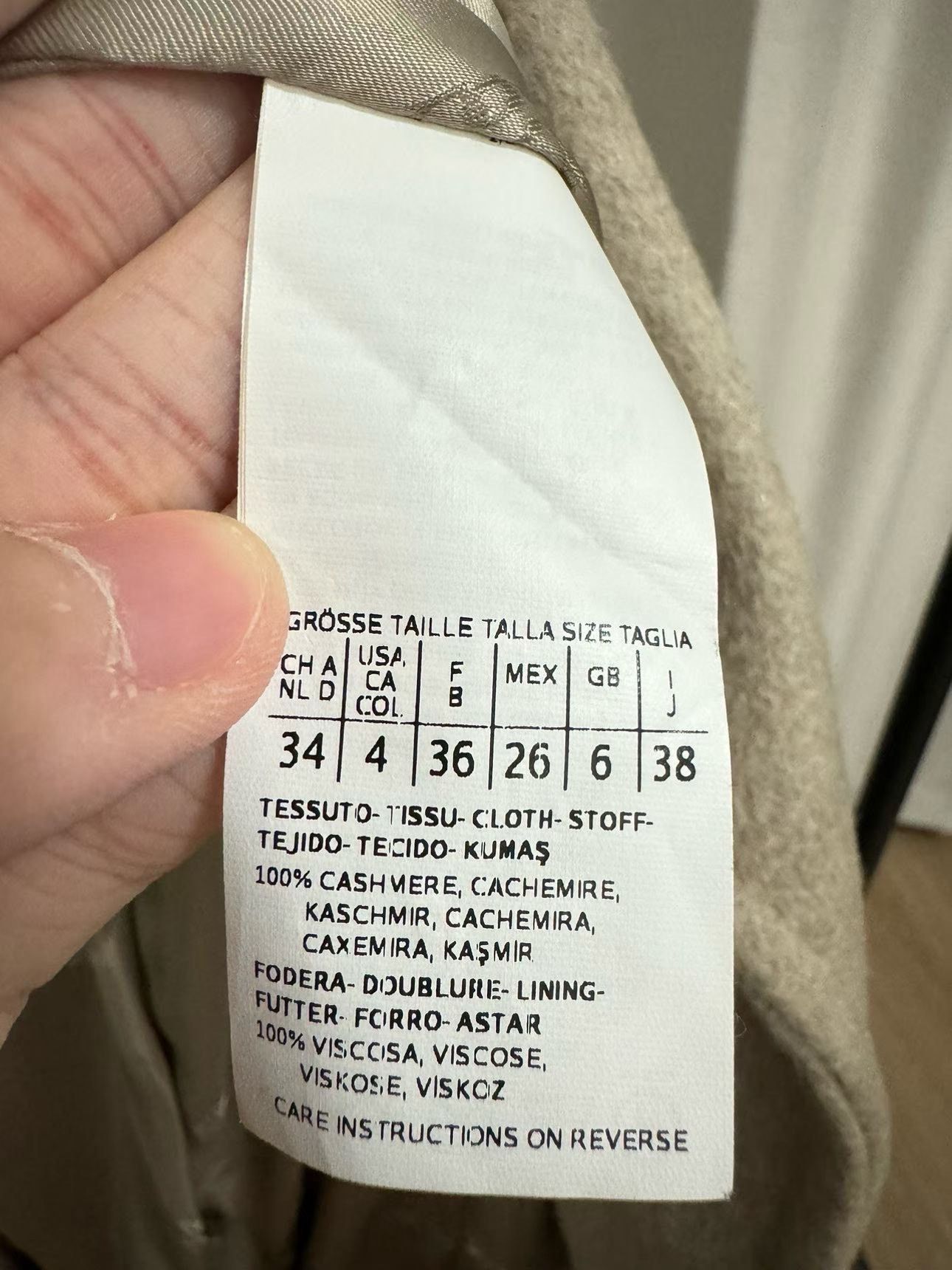 Max Mara MaxMara Oat Cashmere Coat Size XS / US 0-2 / IT 36-38 - 4 Thumbnail