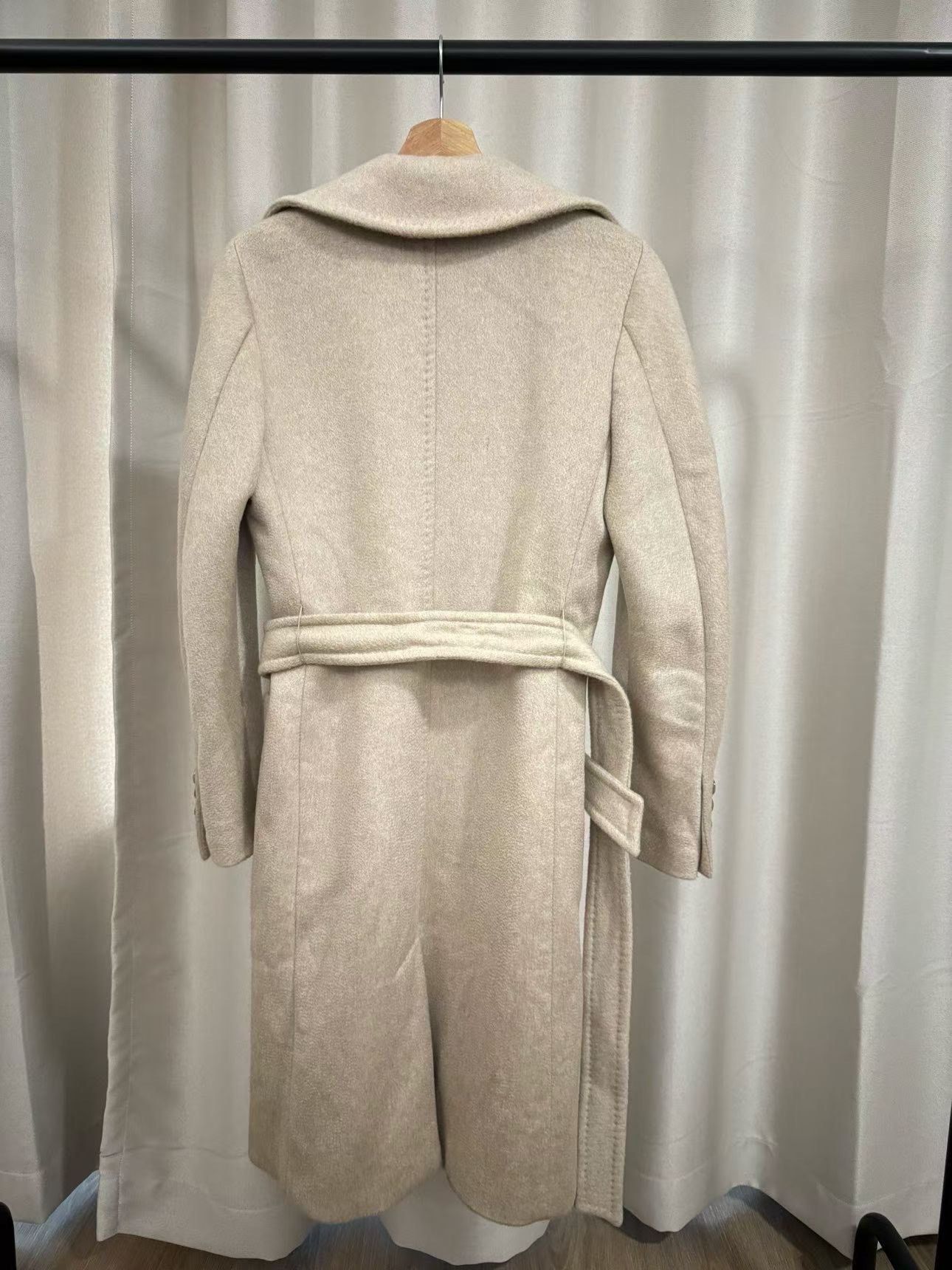 Max Mara MaxMara Oat Cashmere Coat Size XS / US 0-2 / IT 36-38 - 2 Thumbnail