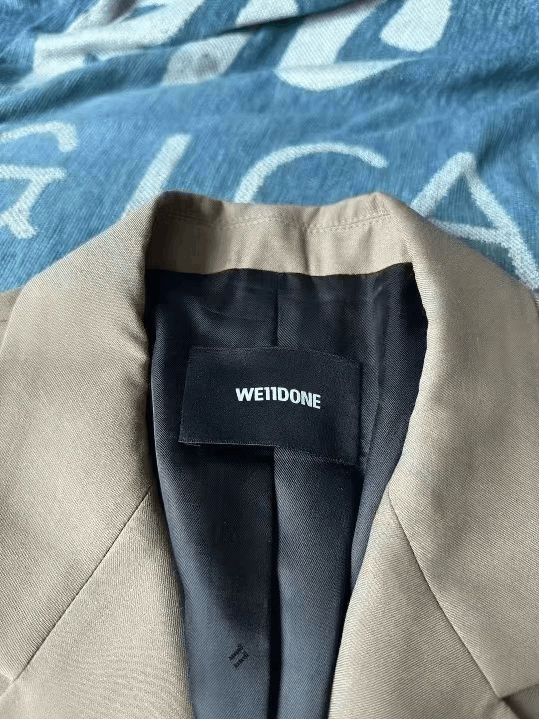Japanese Brand we11done Rubber Patch Blazer Size US M / EU 48-50 / 2 - 3 Thumbnail