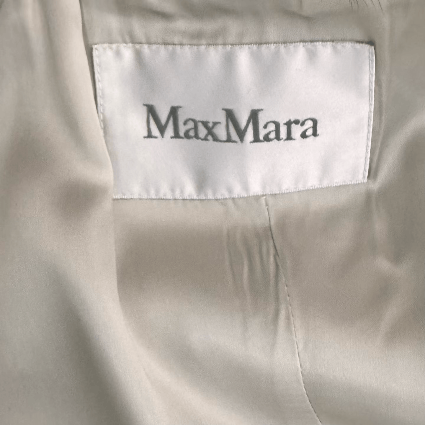Max Mara Maxmara Mink Collar Wool Cashmere Coat Size XS / US 0-2 / IT 36-38 - 2 Thumbnail