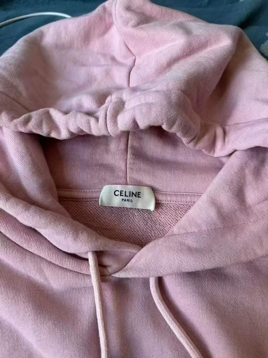 Japanese Brand Celine Pink Logo Hoodie Size S / US 4 / IT 40 - 2 Thumbnail