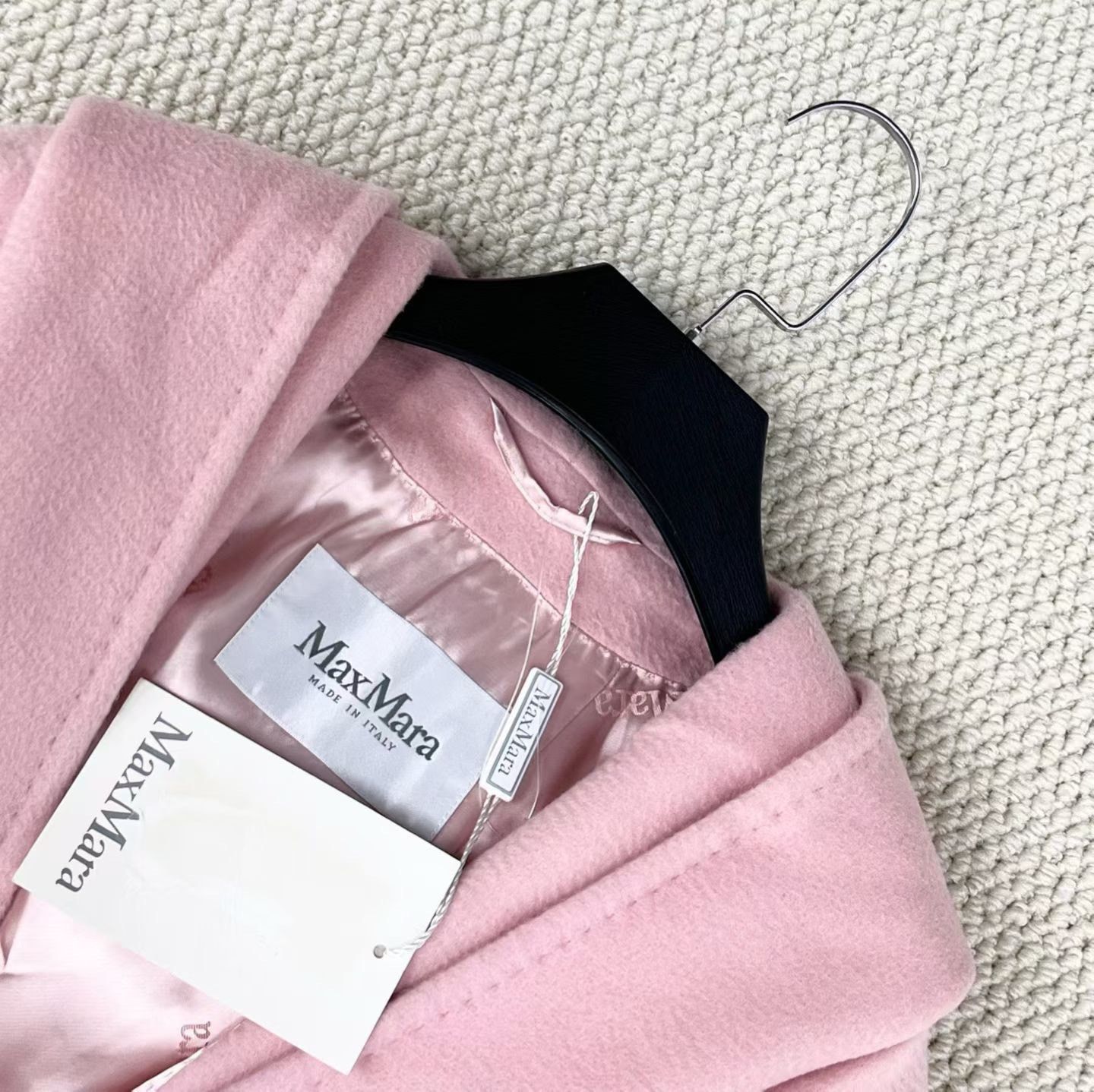 Max Mara MaxMara New Pink Logo Hooded Robe Coat Size S / US 4 / IT 40 - 3 Thumbnail