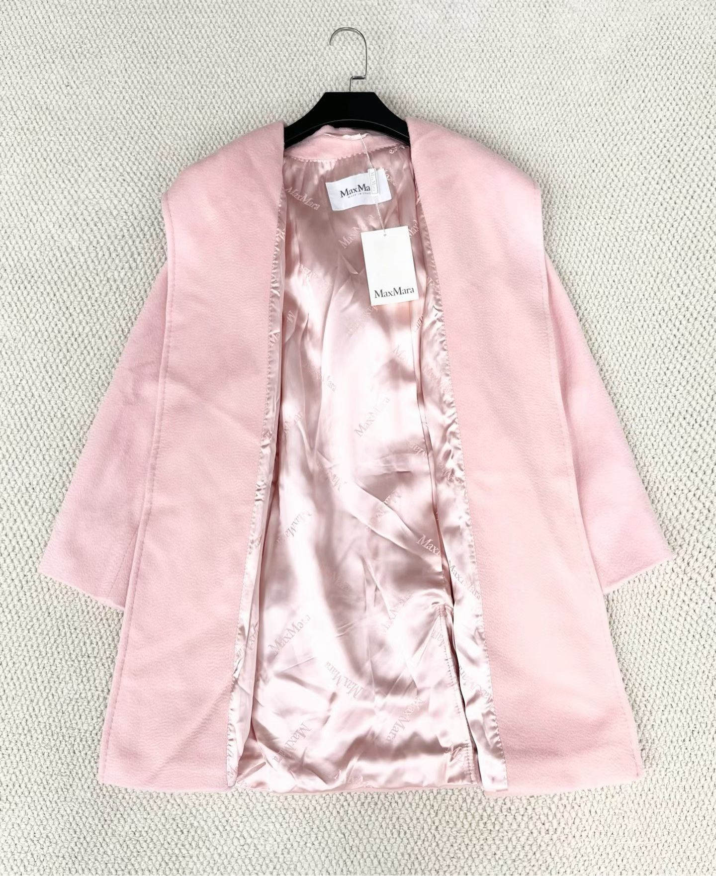 Max Mara MaxMara New Pink Logo Hooded Robe Coat Size S / US 4 / IT 40 - 5 Thumbnail