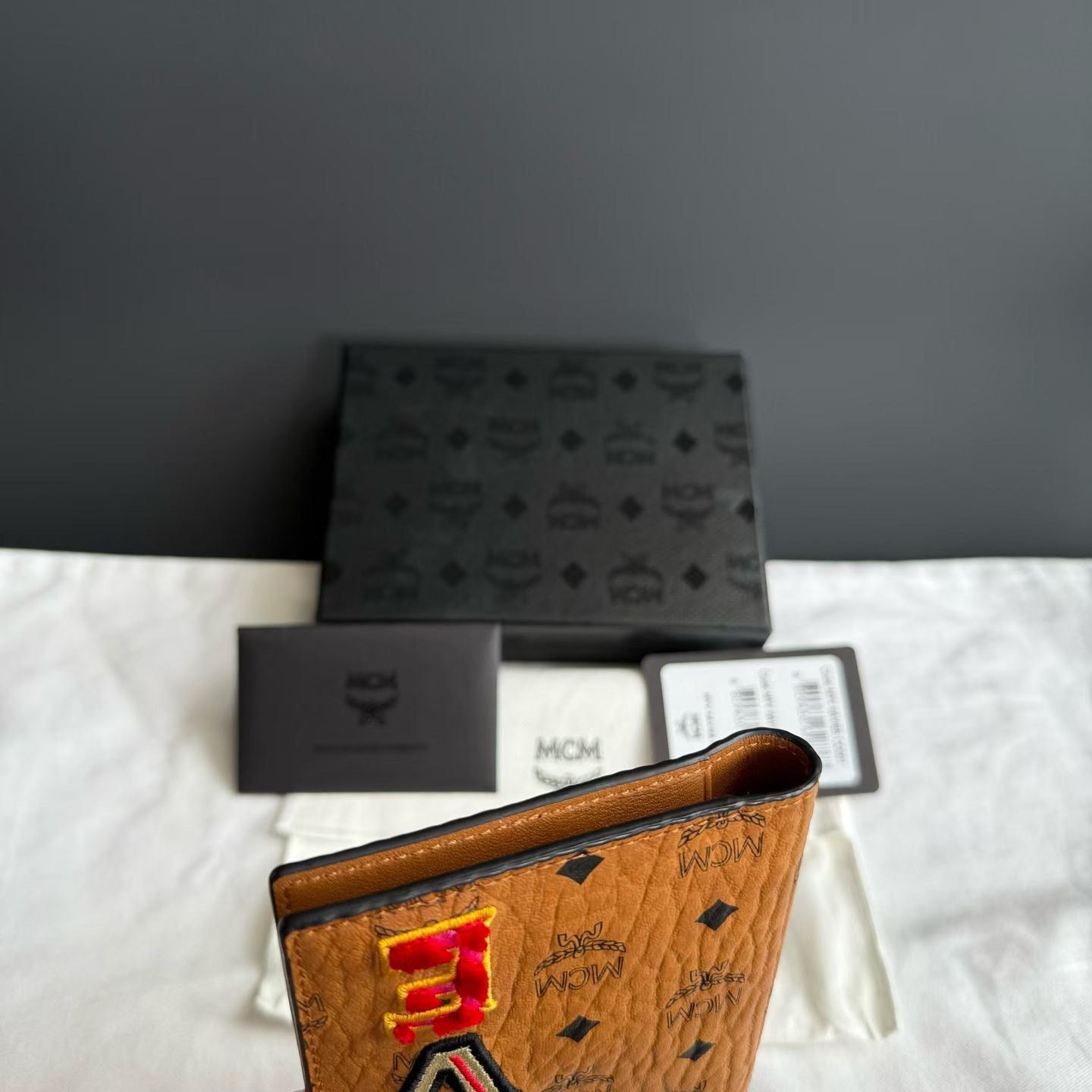 Japanese Brand MCM Brown Love Limited Passport Card Holder Size ONE SIZE - 4 Thumbnail