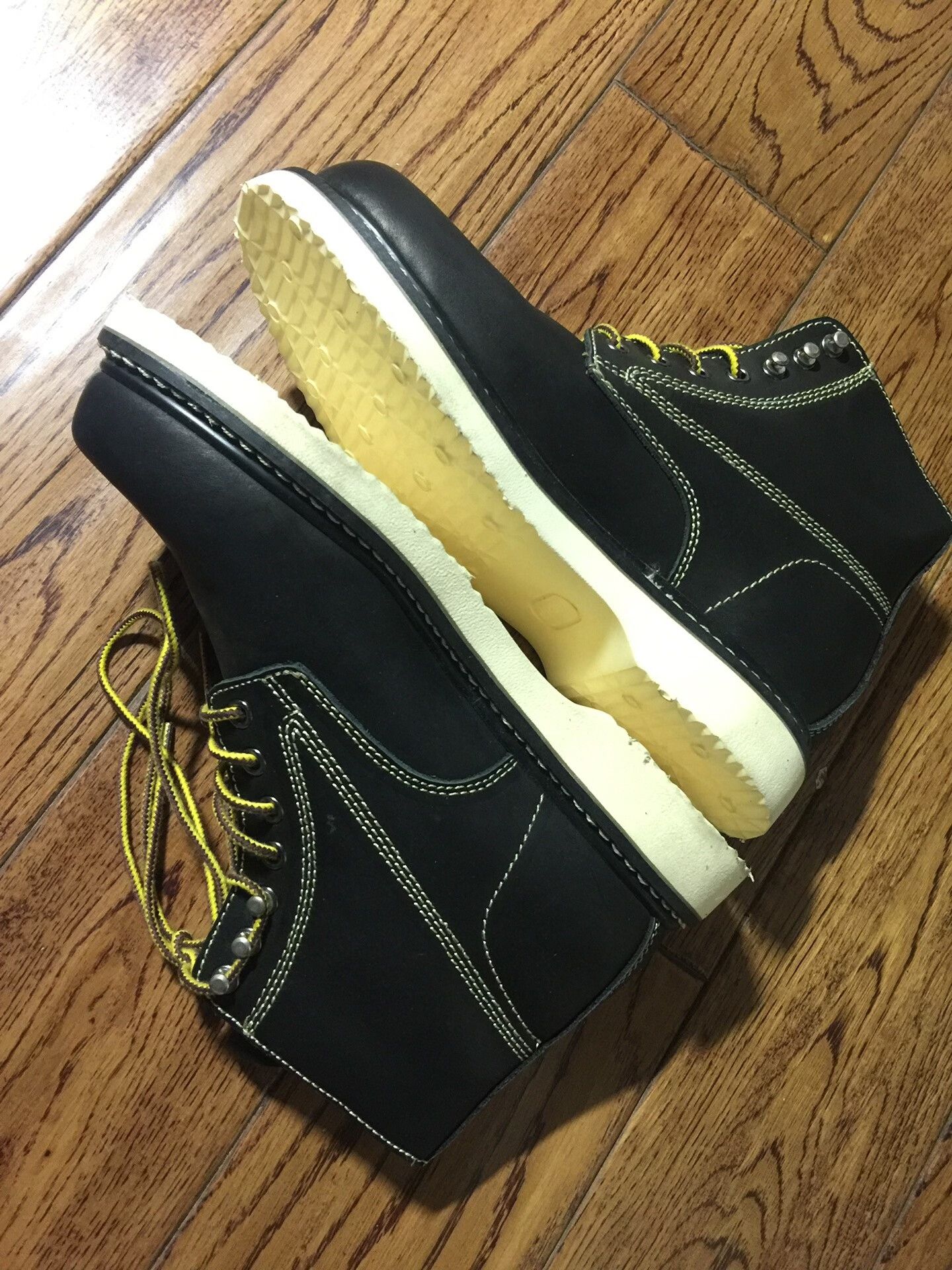 Japanese Brand Marotokool Men's Leather High-Top Martin Shoes Size US 7 / EU 40 - 5 Thumbnail