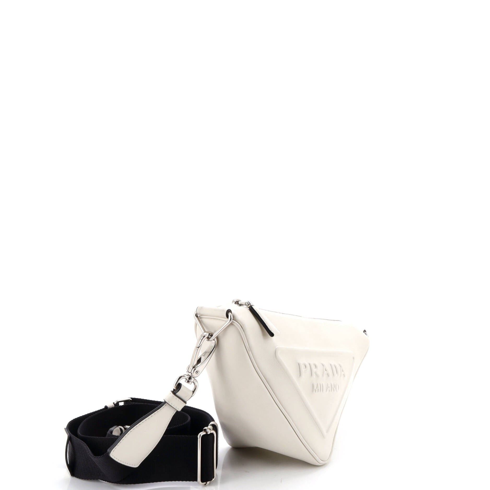 Prada Triangle Logo Zip Crossbody Bag Size ONE SIZE - 2 Thumbnail