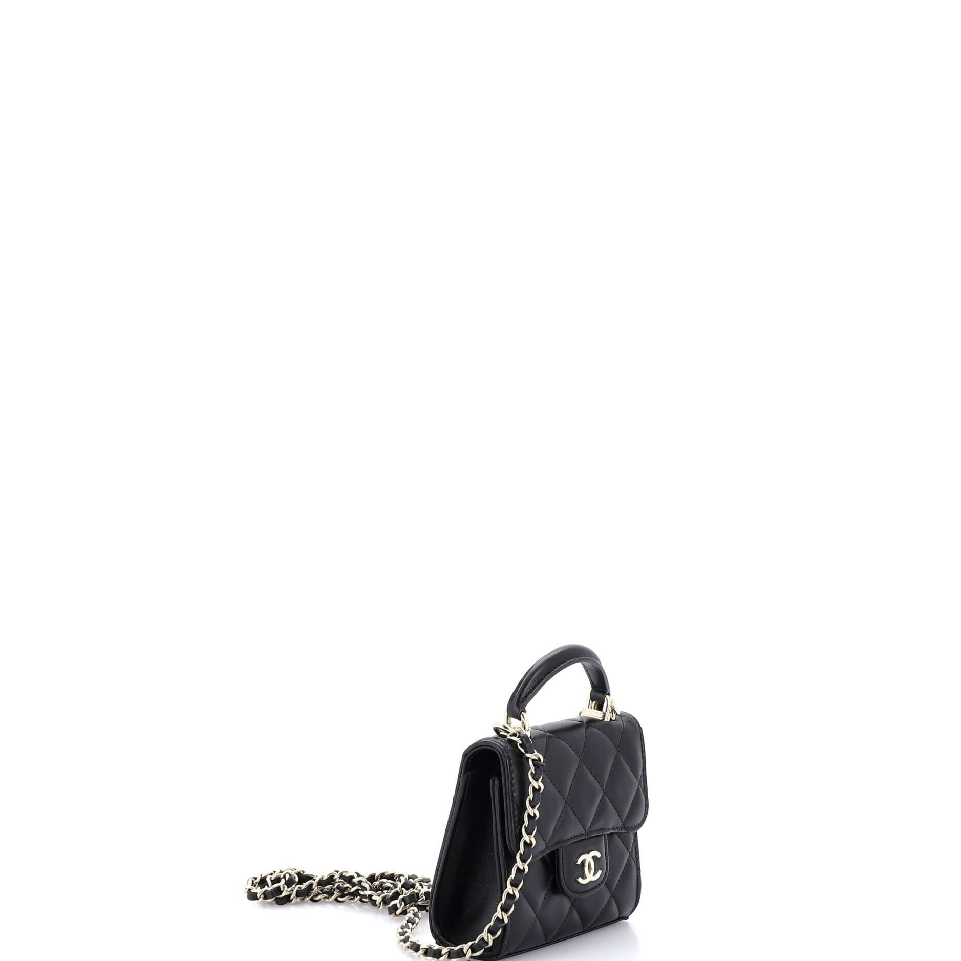 Chanel Square Classic Flap Top Handle Clutch with Chain Size ONE SIZE - 2 Thumbnail