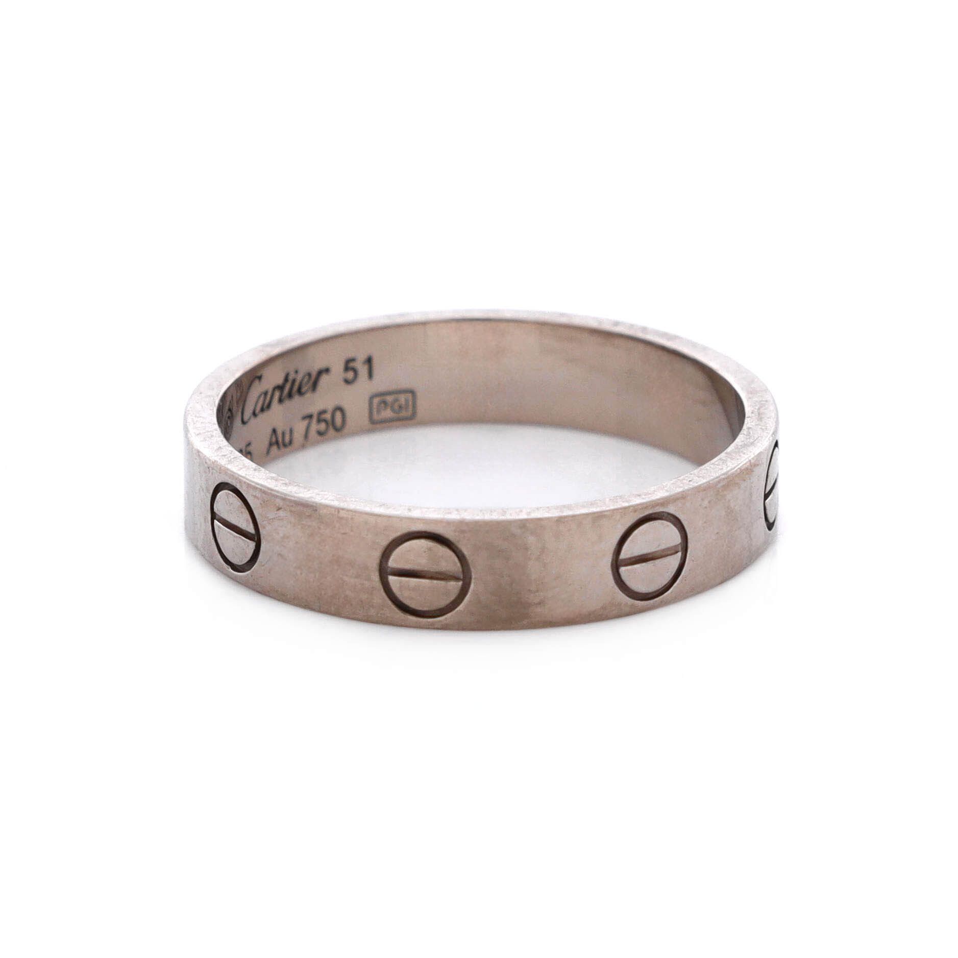 Cartier Love Wedding Band Ring Size ONE SIZE - 3 Thumbnail