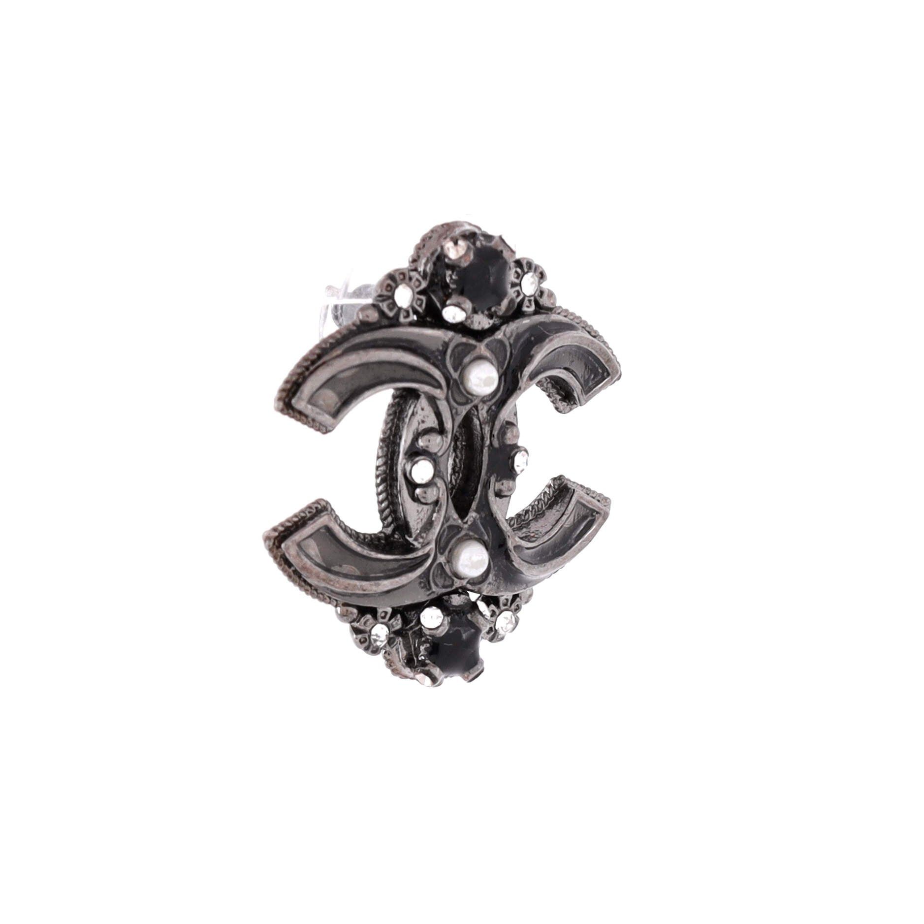 Chanel CC Stud Earrings Size ONE SIZE - 2 Thumbnail