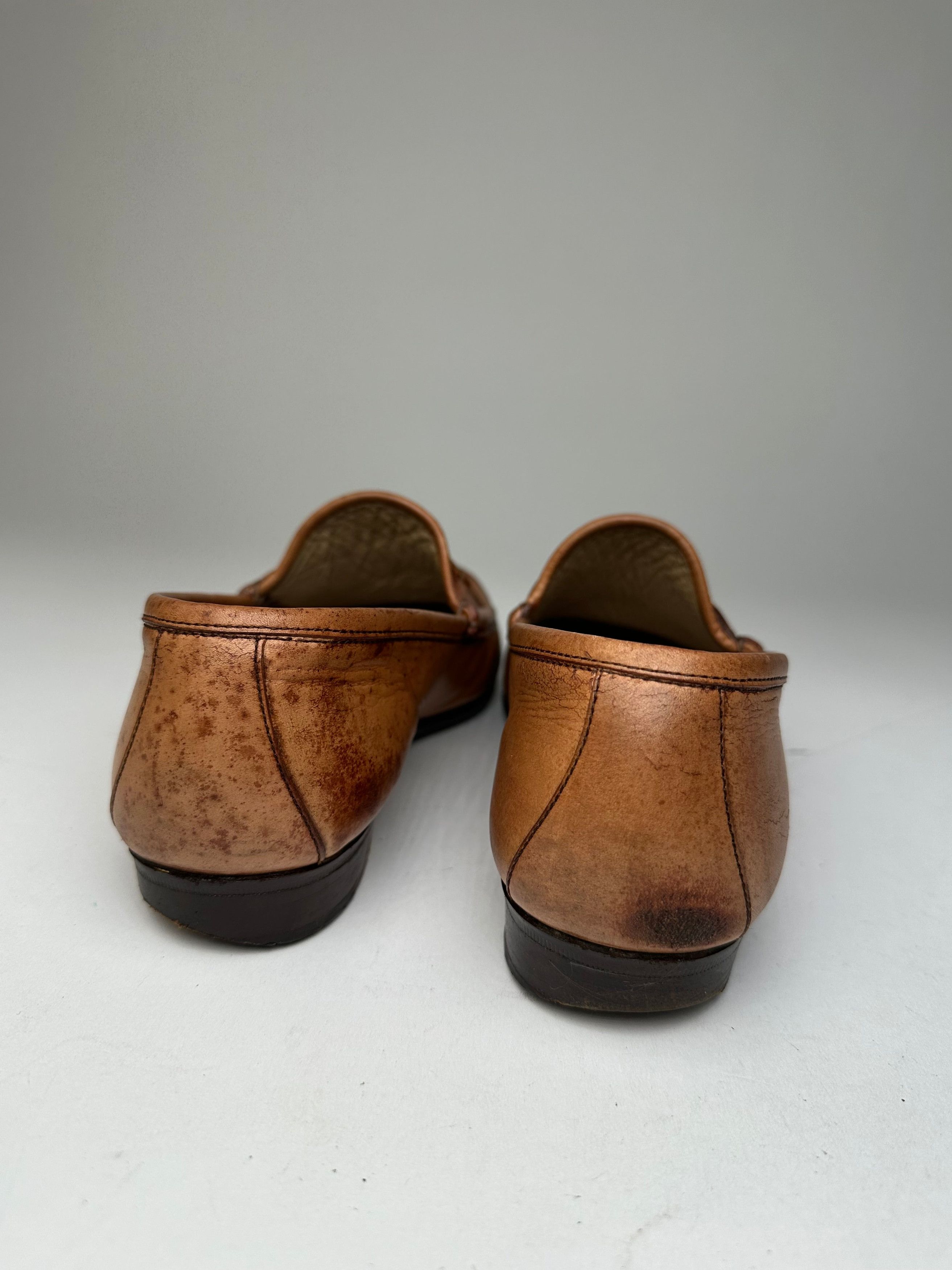 Gucci Vintage Leather Horsebit Loafer Brown Size US 5.5 / IT 35.5 - 5 Thumbnail