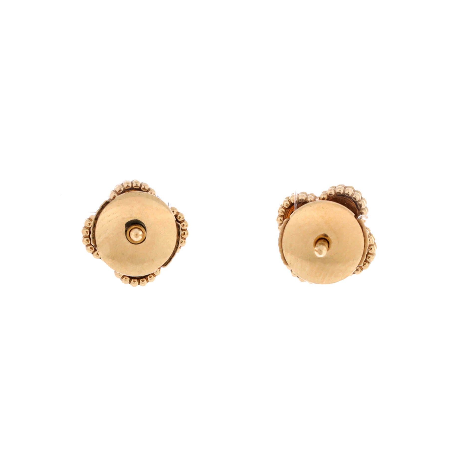 Van Cleef & Arpels Sweet Alhambra Stud Earrings Size ONE SIZE - 3 Thumbnail