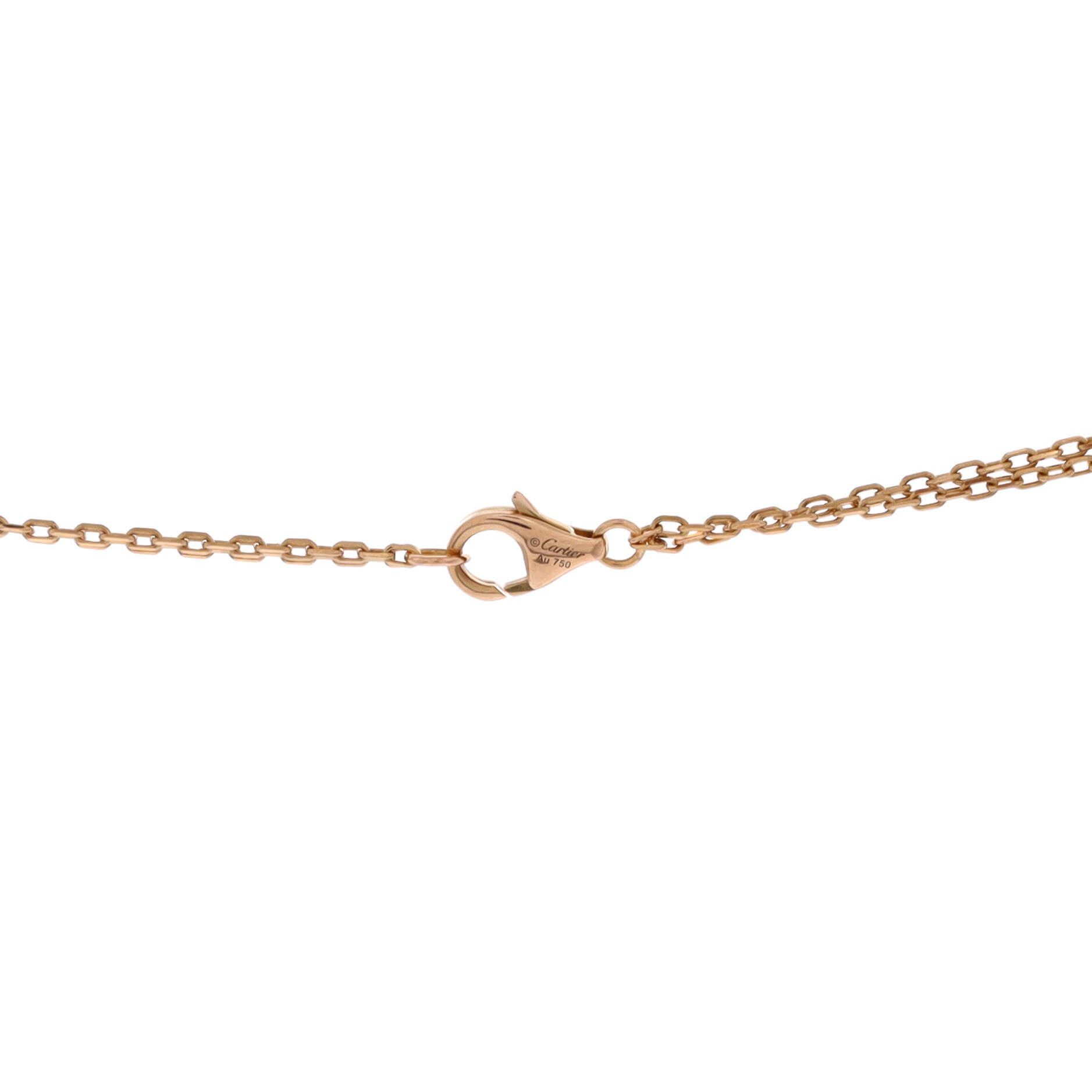 Cartier 2 Diamonds Love Pendant Necklace Size ONE SIZE - 3 Thumbnail