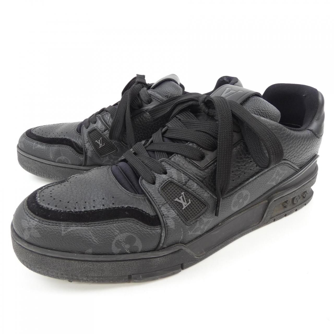 Louis Vuitton Louis Vuitton Louis Vuitton LV Trainer Monogram Sneakers Textile Shoes DUTY FREE for USA Size ONE SIZE - 3 Thumbnail