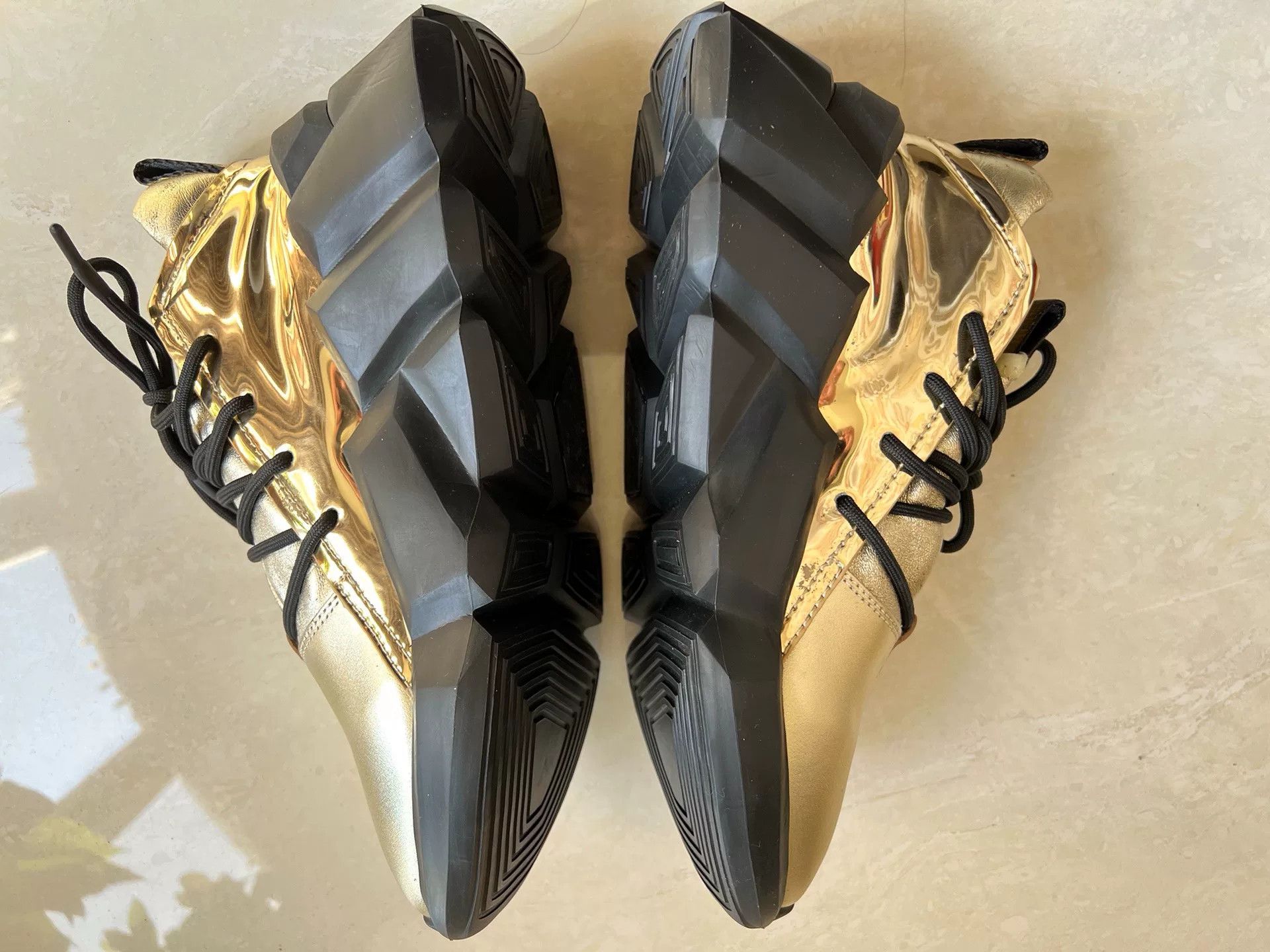 Japanese Brand UN United Nude Men's Gold Limited Casual Shoes Size US 8 / EU 41 - 3 Thumbnail