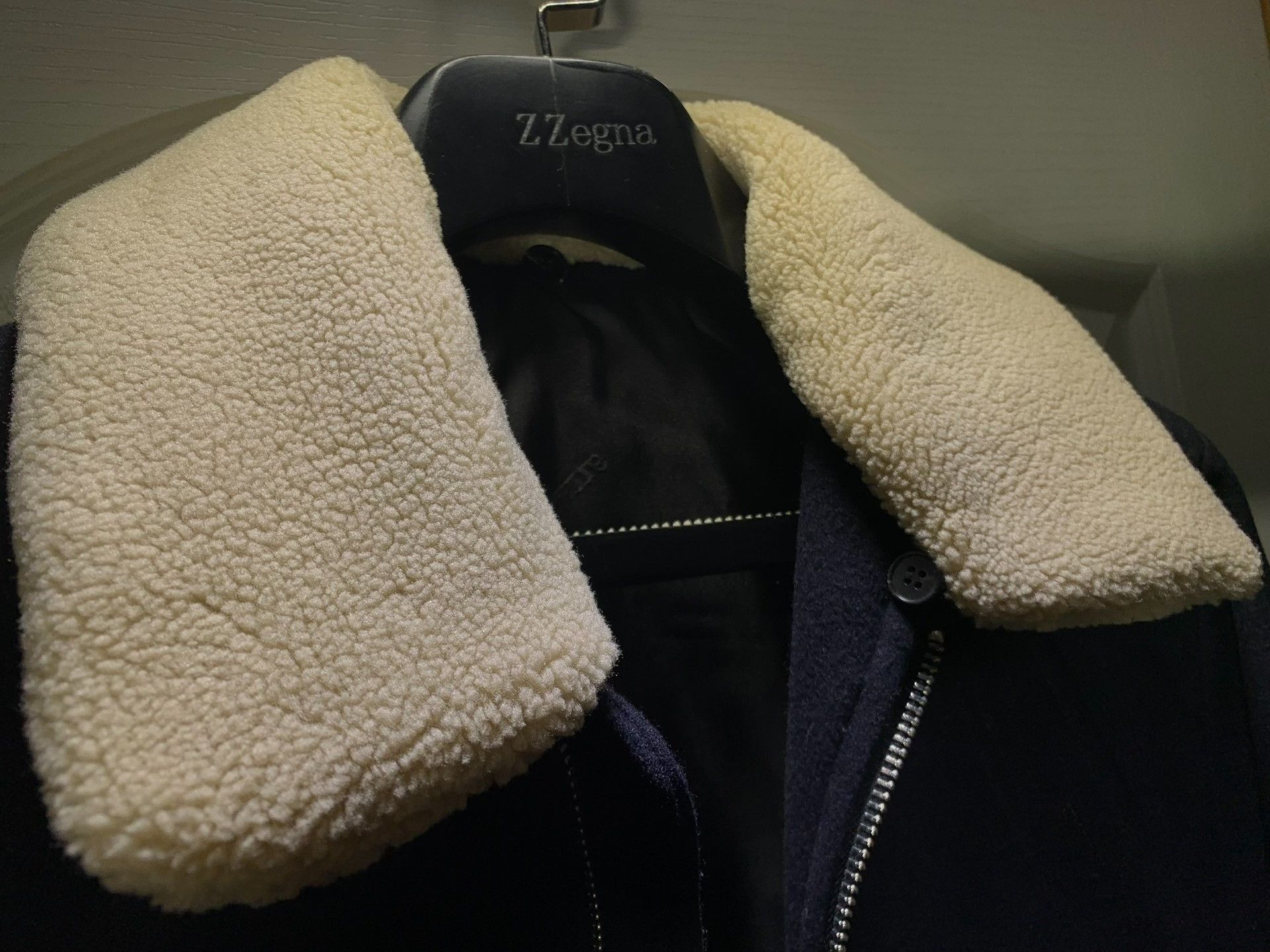 Japanese Brand AMI Men's Wool Fur Collar Jacket Size US L / EU 52-54 / 3 - 5 Thumbnail