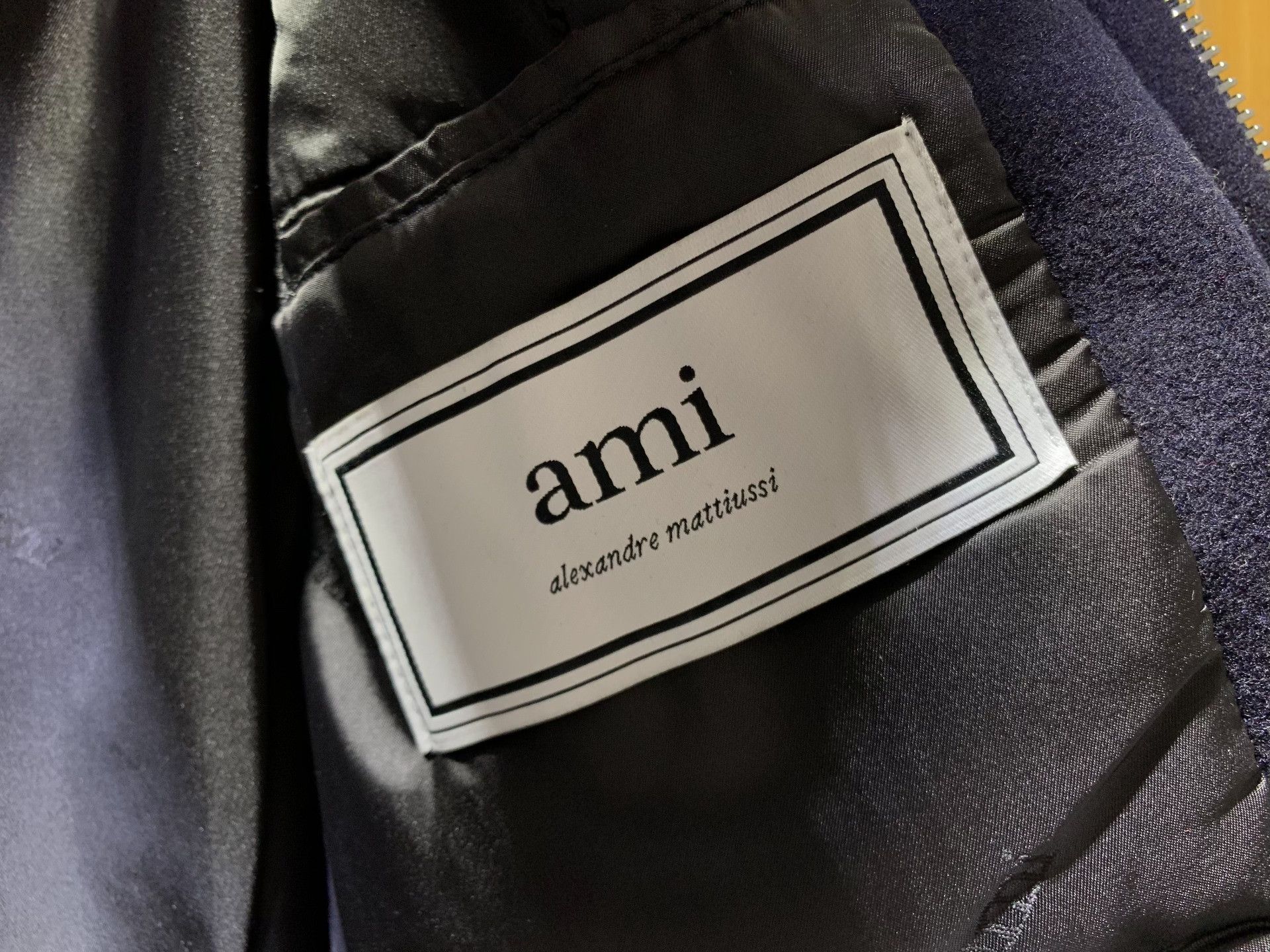 Japanese Brand AMI Men's Wool Fur Collar Jacket Size US L / EU 52-54 / 3 - 2 Thumbnail