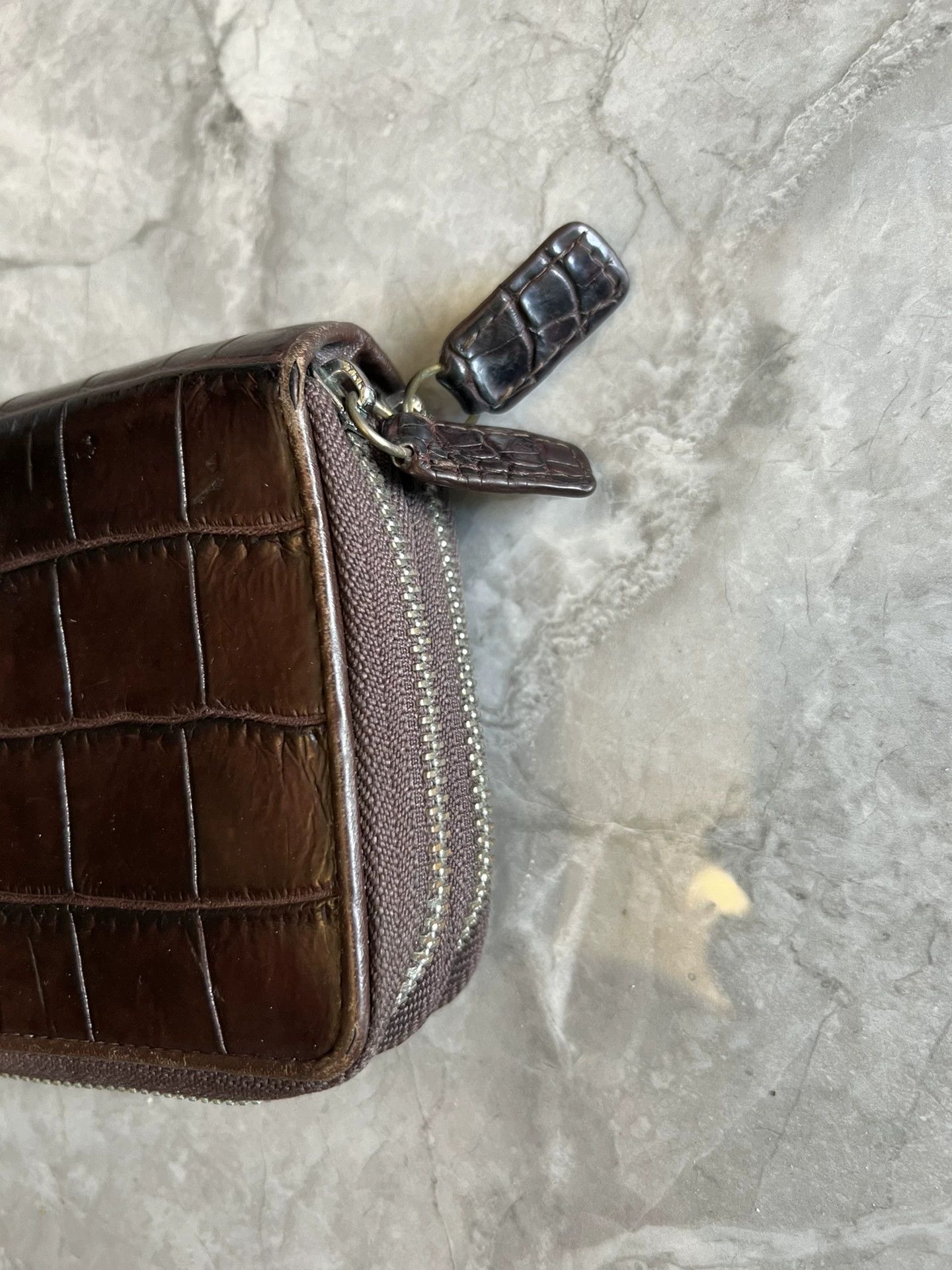 Japanese Brand Custom Crocodile Leather Clutch Size ONE SIZE - 5 Thumbnail