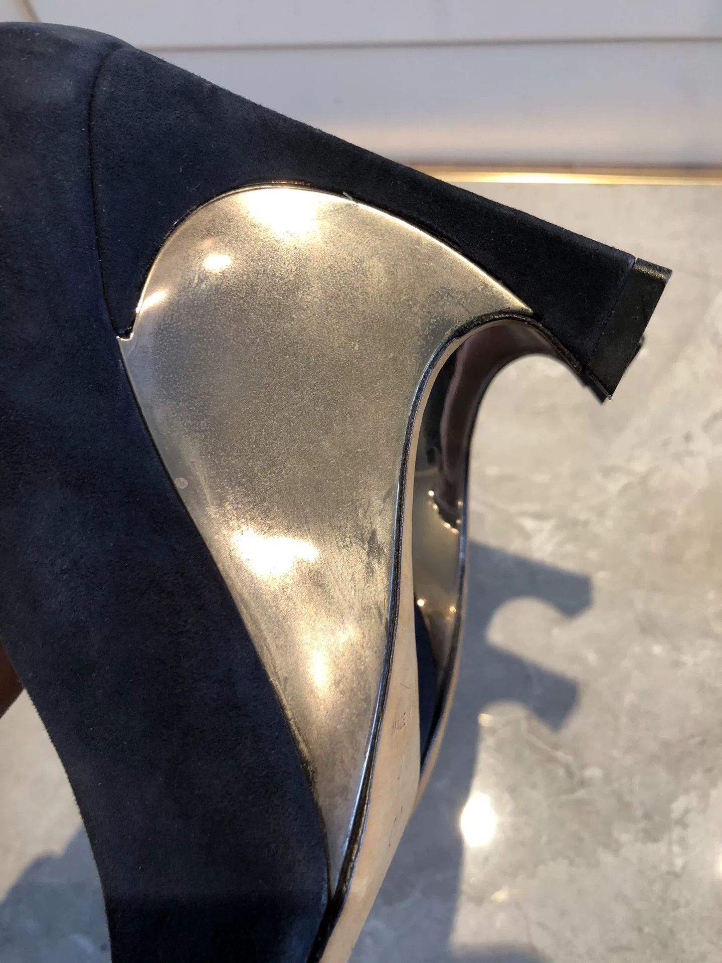 Japanese Brand Dior Limited Suede Metal Heel Shoes Size US 6 / IT 36 - 7 Thumbnail