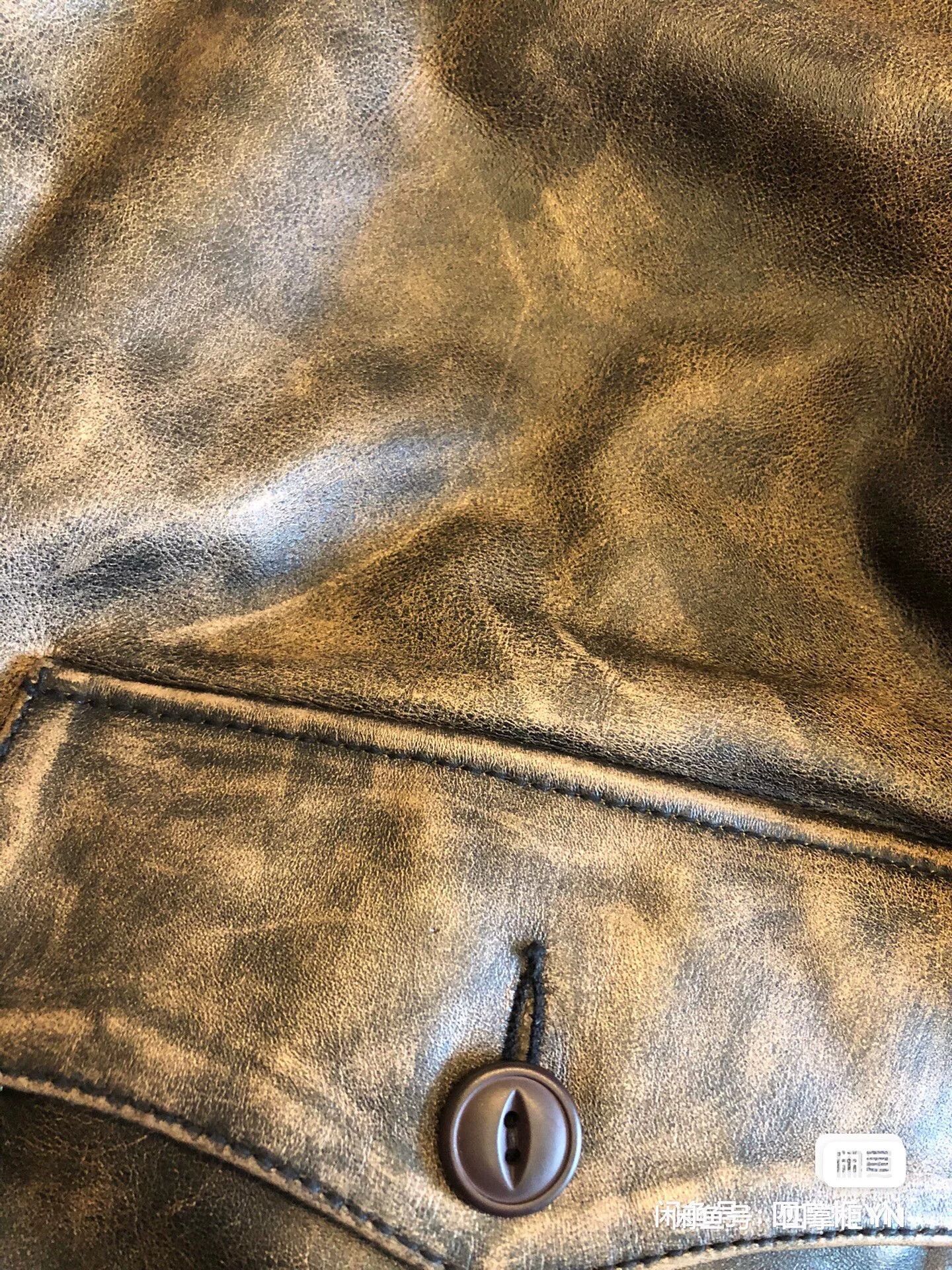 Japanese Brand AVIREXFLY Distressed Tea-Core Leather Jacket Size US M / EU 48-50 / 2 - 6 Thumbnail