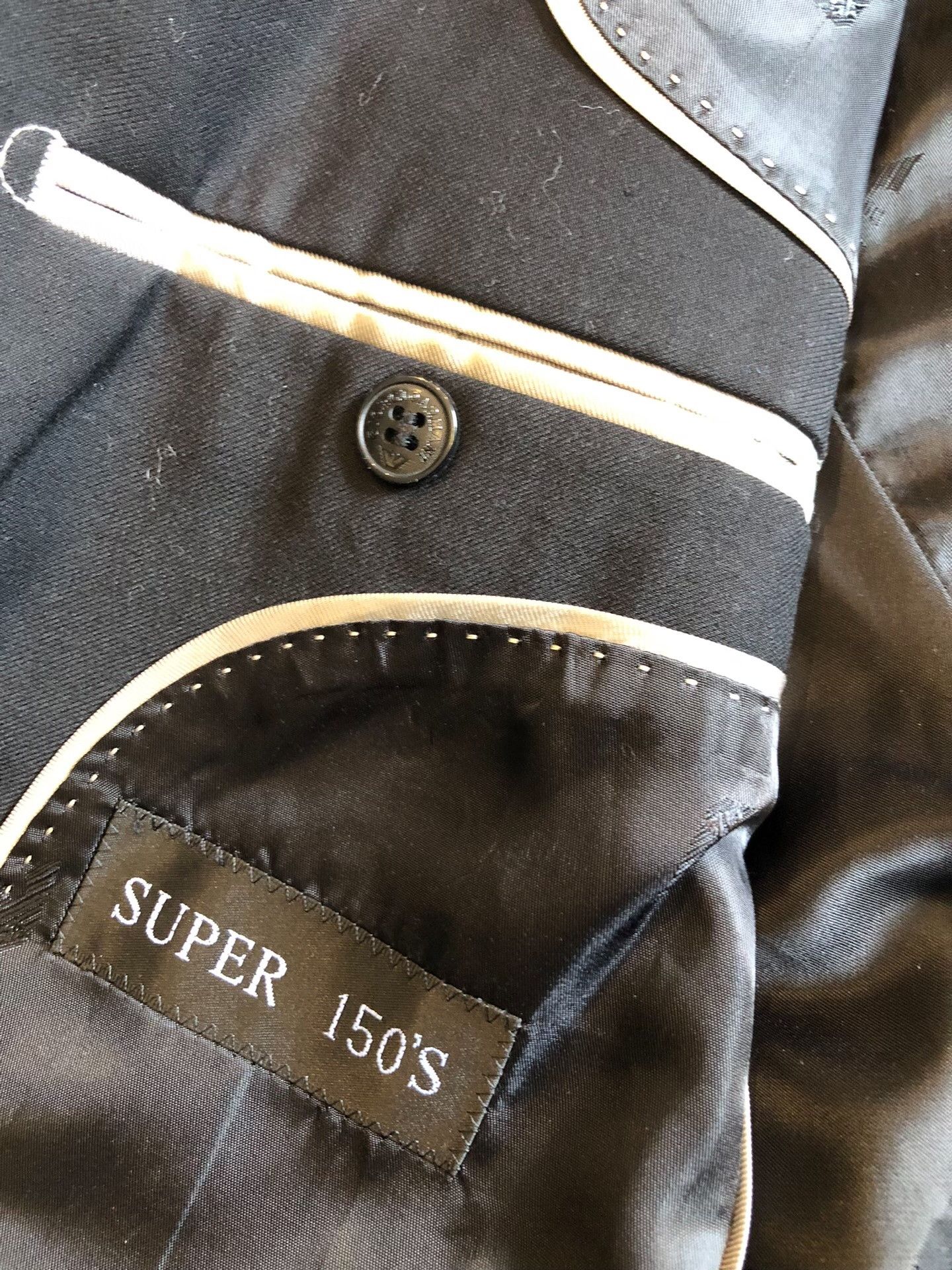 Japanese Brand Armani Tailored Super150s Wool Suit Size US M / EU 48-50 / 2 - 8 Thumbnail
