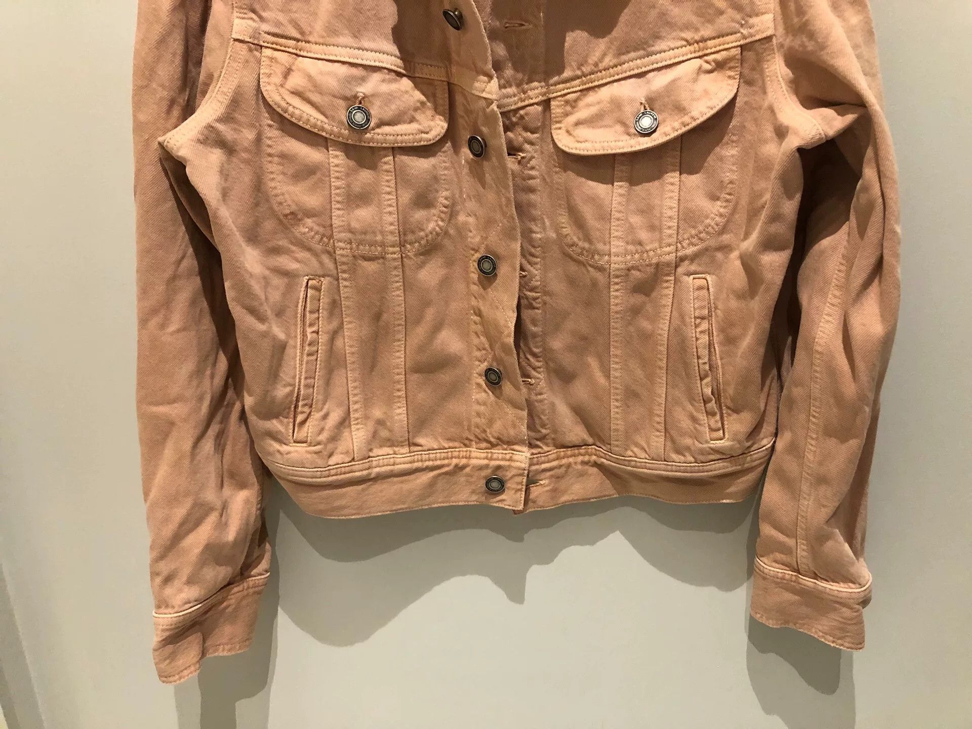 Saint Laurent Paris Saint Laurent Women's Light Pink Denim Jacket Size XS / US 0-2 / IT 36-38 - 4 Thumbnail