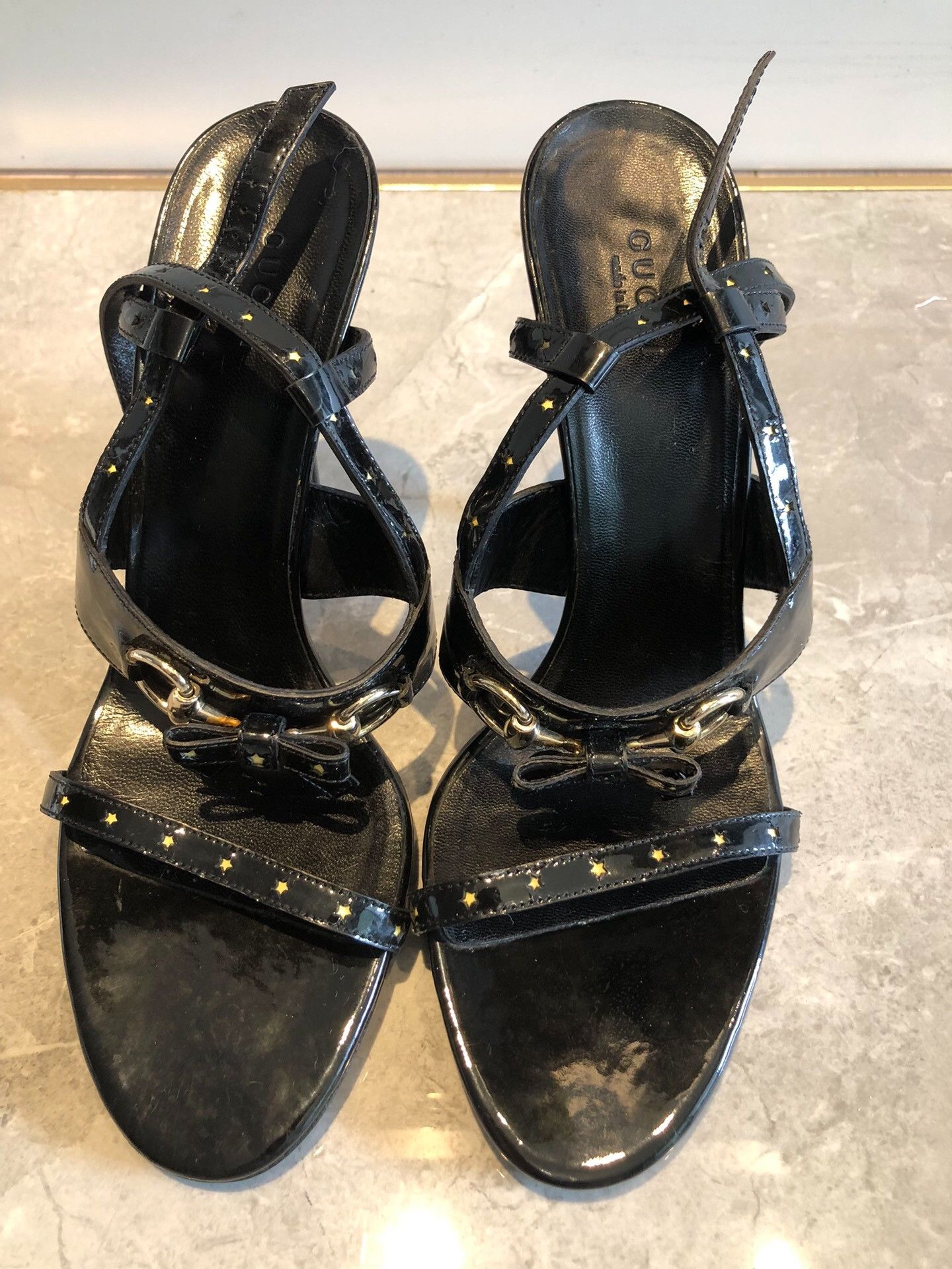 Japanese Brand Gucci Black Tassel Horsebit Leather Heels Size US 7 / IT 37 - 2 Thumbnail