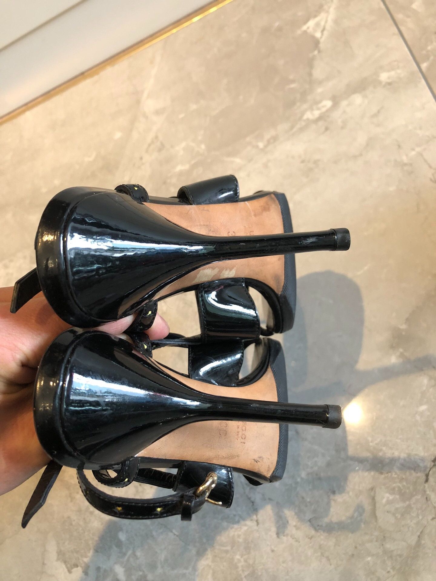 Japanese Brand Gucci Black Tassel Horsebit Leather Heels Size US 7 / IT 37 - 5 Thumbnail