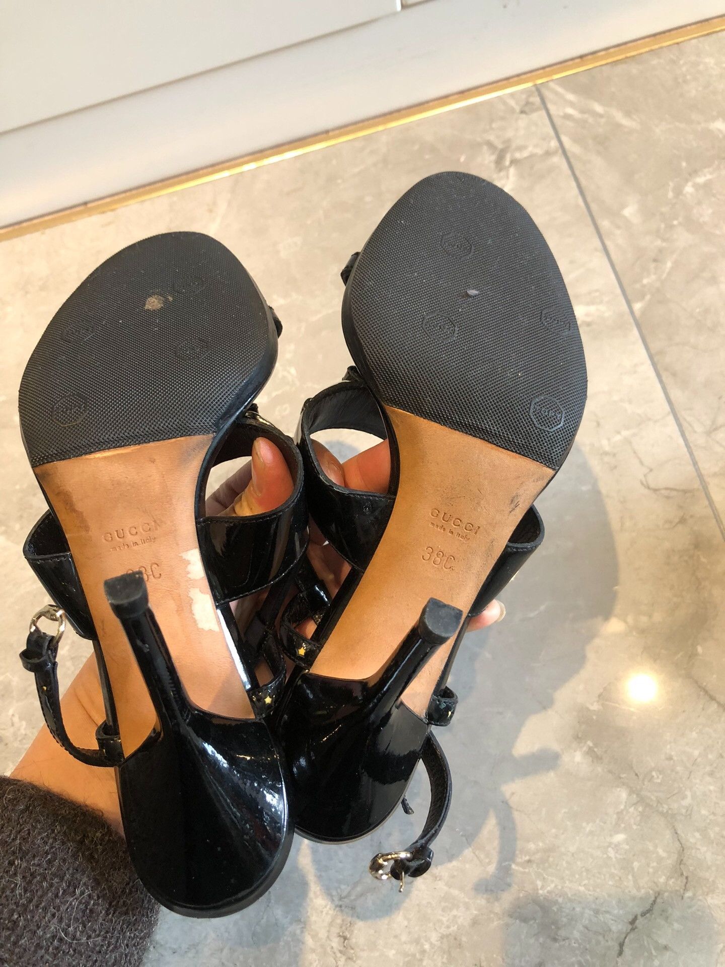 Japanese Brand Gucci Black Tassel Horsebit Leather Heels Size US 7 / IT 37 - 6 Thumbnail