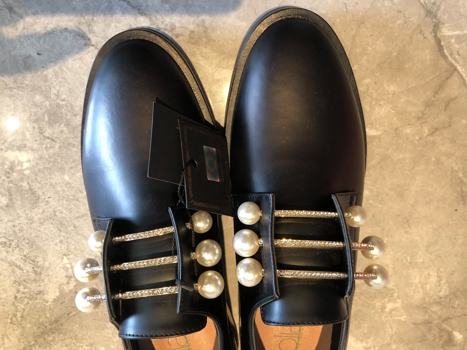 Japanese Brand Coliac Pearl-Embellished Shoes Size US 6 / IT 36 - 8 Thumbnail