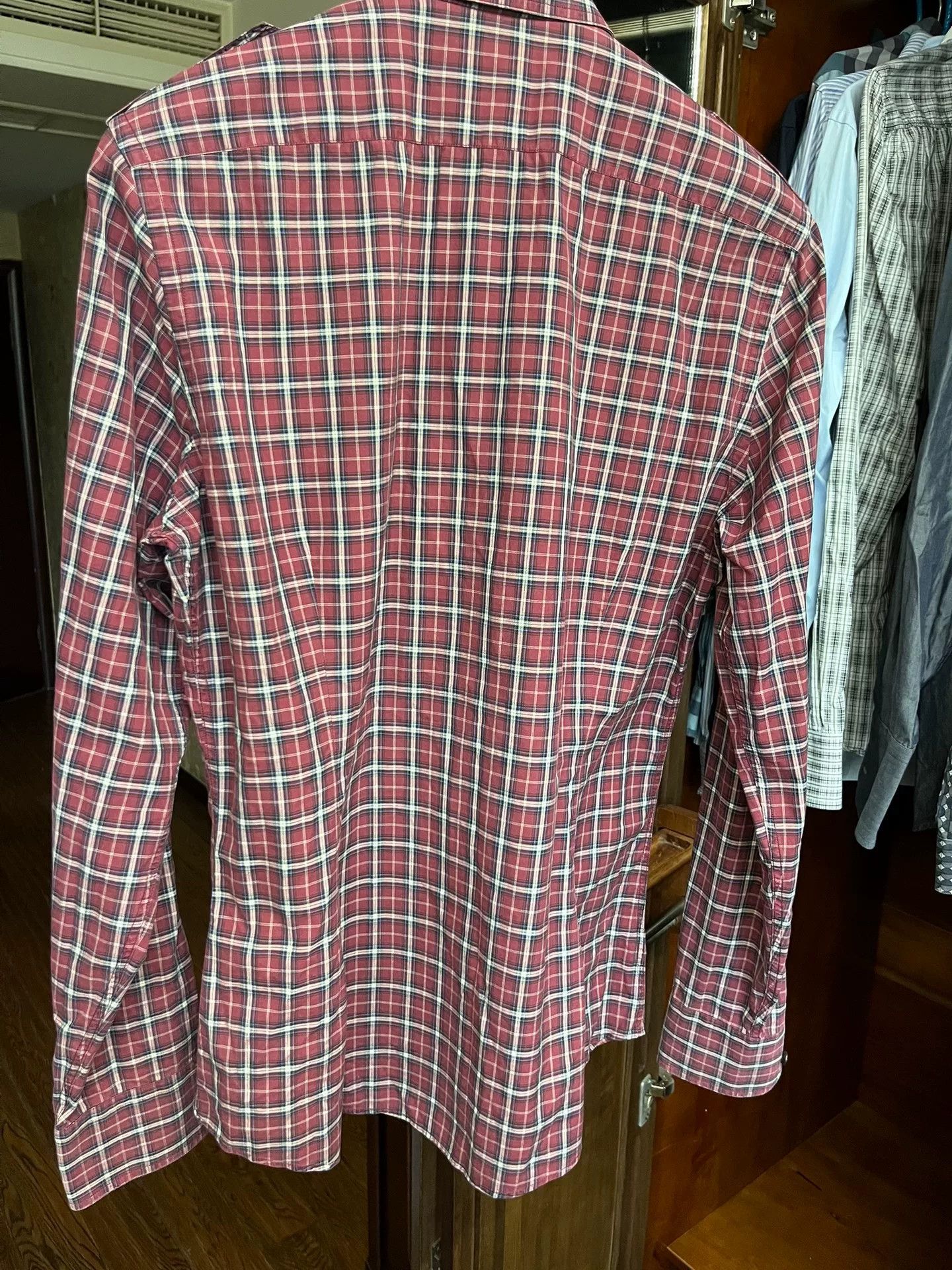Japanese Brand Gucci Slim Fit Checkered Shirt Size US M / EU 48-50 / 2 - 5 Thumbnail