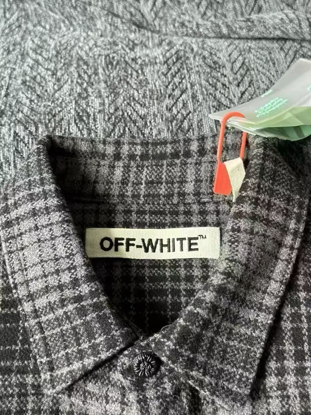 Japanese Brand Off White Plaid Shirt Size US S / EU 44-46 / 1 - 3 Thumbnail