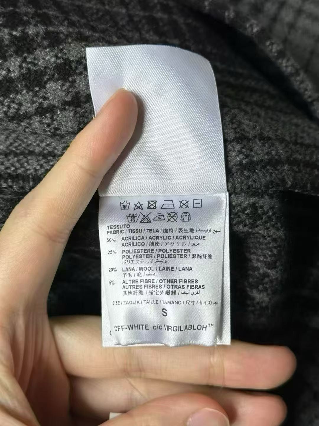 Japanese Brand Off White Plaid Shirt Size US S / EU 44-46 / 1 - 4 Thumbnail