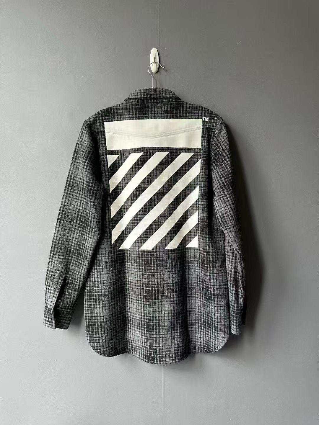 Japanese Brand Off White Plaid Shirt Size US S / EU 44-46 / 1 - 2 Thumbnail