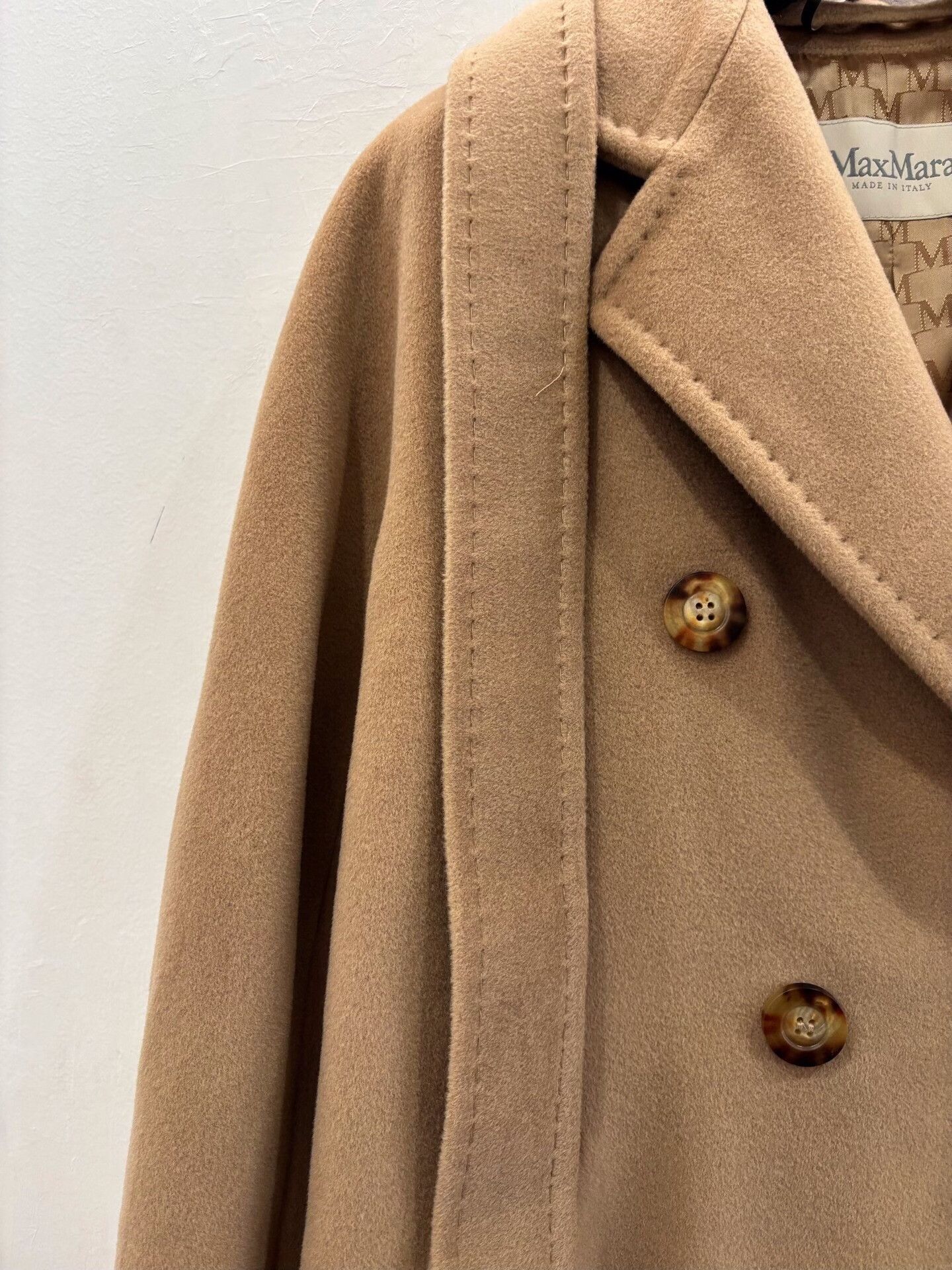 Max Mara MaxMara 101801 Women's Camel Wool Coat Size XXS / US 00 / IT 34 - 5 Thumbnail