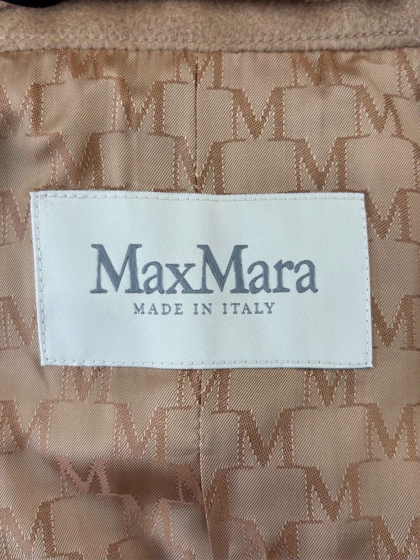 Max Mara MaxMara 101801 Women's Camel Wool Coat Size XXS / US 00 / IT 34 - 6 Thumbnail