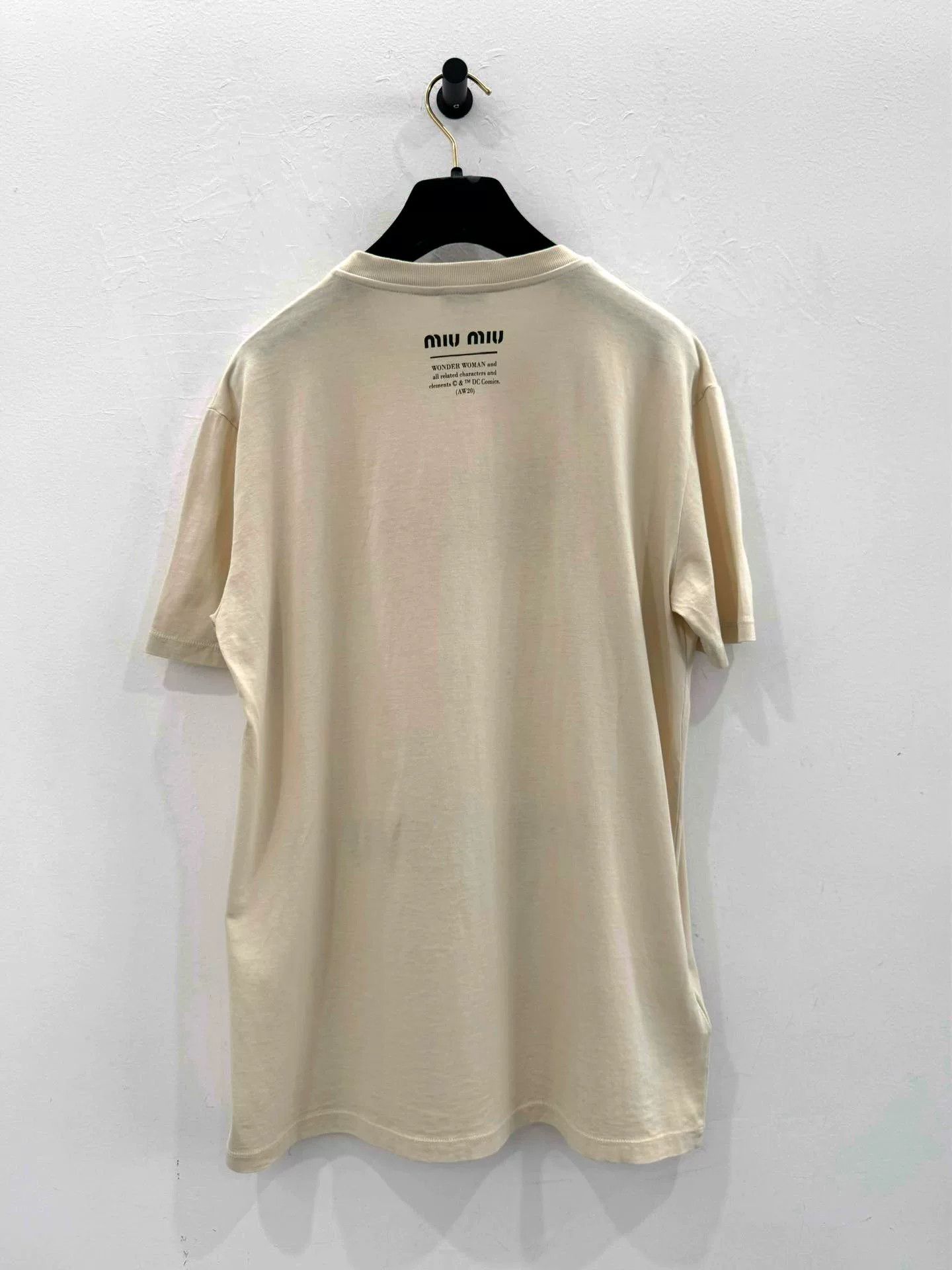 Miu Miu Miumiu Wonder Woman Women's Short-Sleeve Tee Size M / US 6-8 / IT 42-44 - 2 Thumbnail