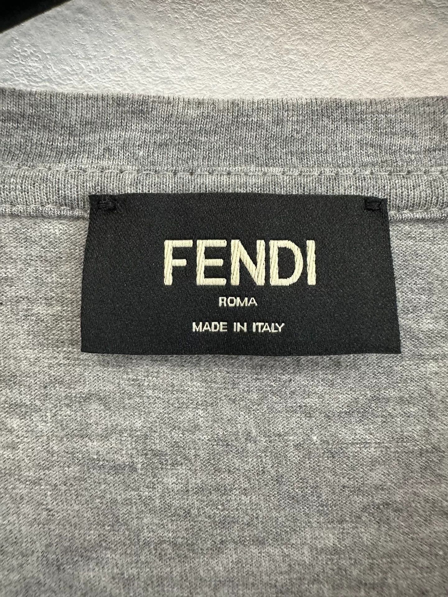 Japanese Brand Fendi Double F Monster Logo Men's Tee Size US S / EU 44-46 / 1 - 4 Thumbnail