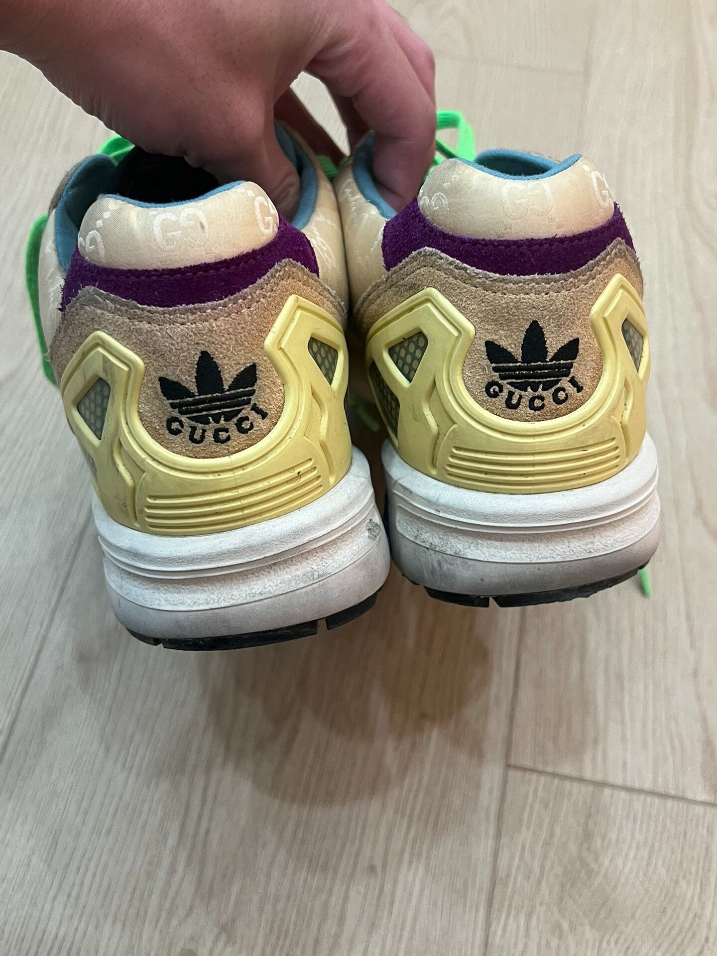 Japanese Brand Gucci x Adidas Collaborative Sneakers Size US 8.5 / EU 41-42 - 5 Thumbnail
