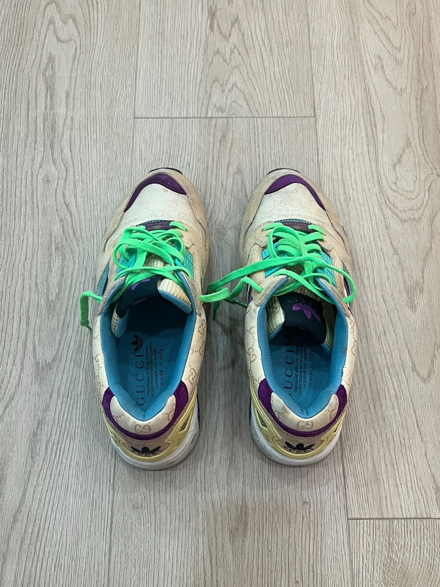 Japanese Brand Gucci x Adidas Collaborative Sneakers Size US 8.5 / EU 41-42 - 4 Thumbnail