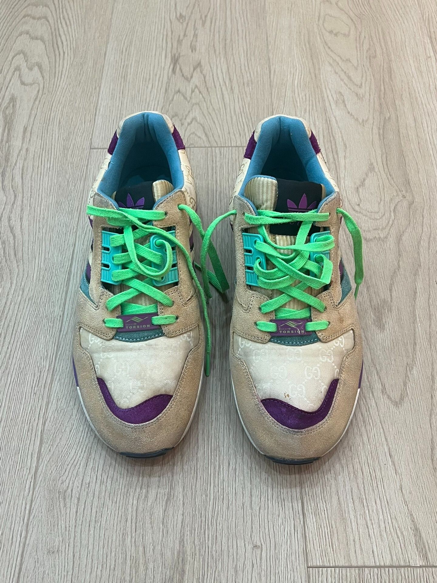 Japanese Brand Gucci x Adidas Collaborative Sneakers Size US 8.5 / EU 41-42 - 3 Thumbnail