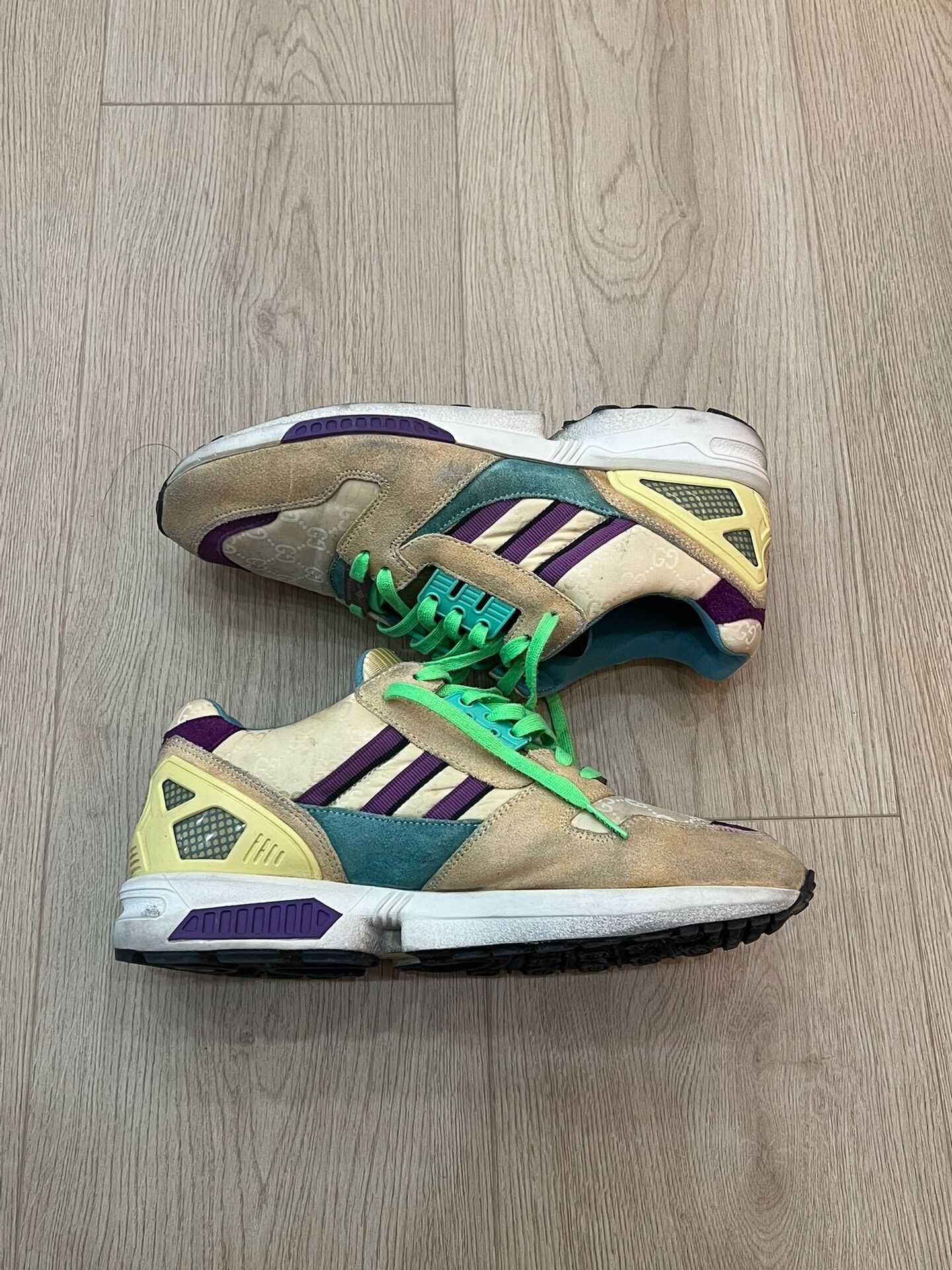Japanese Brand Gucci x Adidas Collaborative Sneakers Size US 8.5 / EU 41-42 - 2 Thumbnail