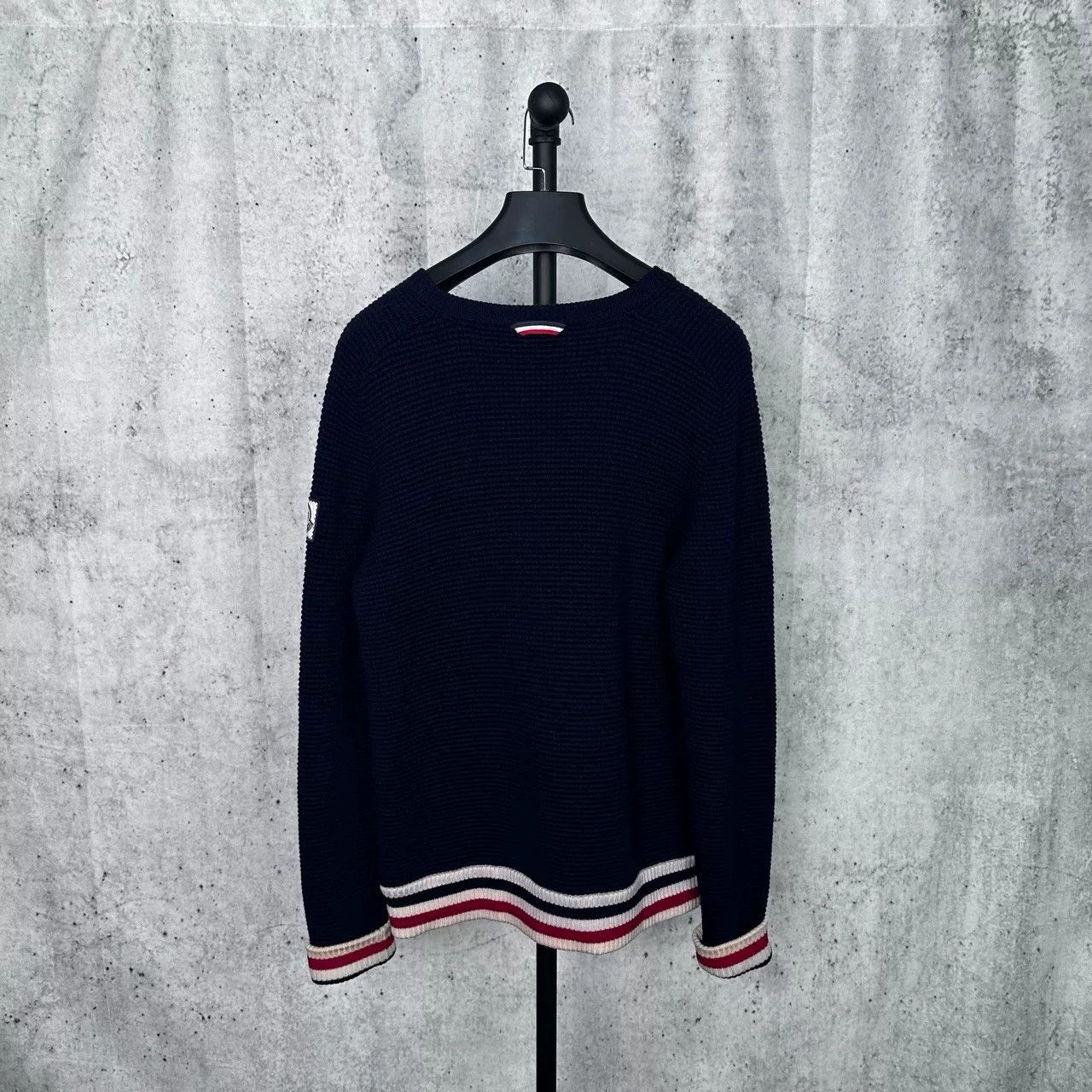 Japanese Brand Moncler Thom Browne Striped Sleeve Sweater Size US M / EU 48-50 / 2 - 2 Thumbnail