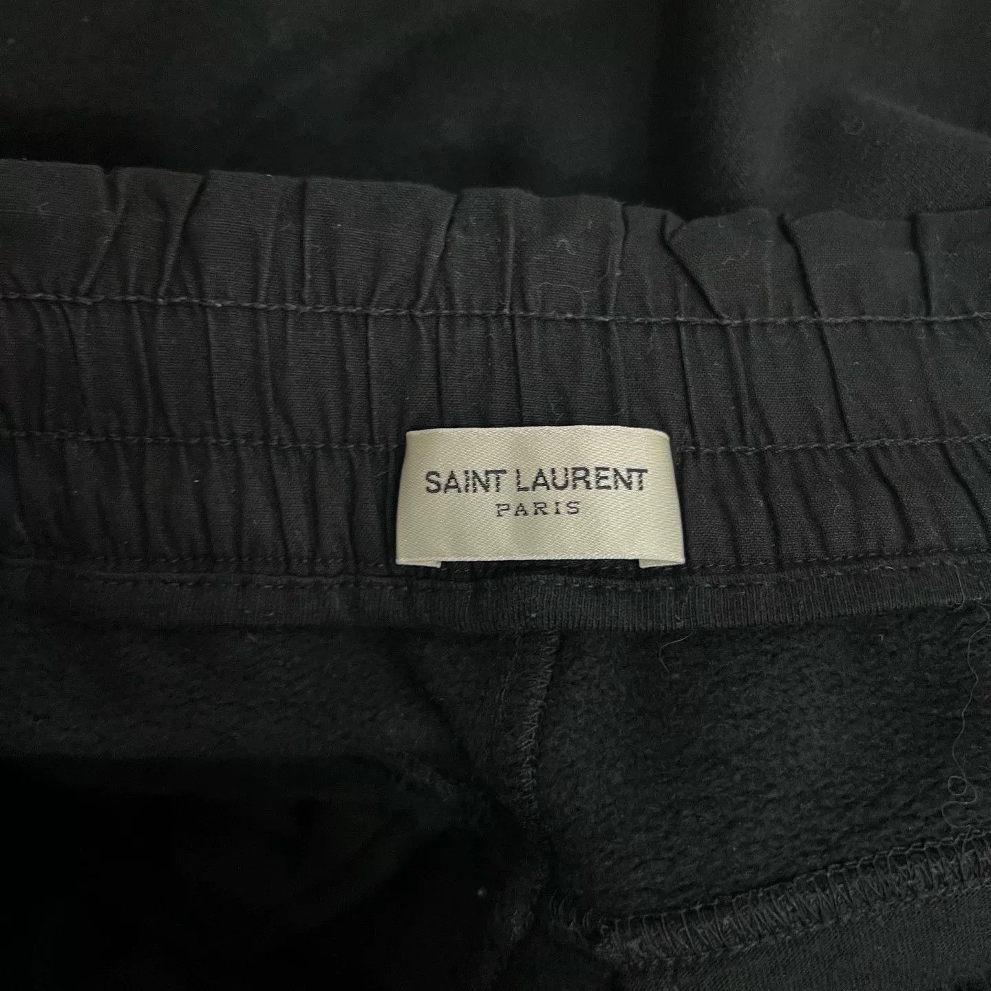 Japanese Brand Saint Laurent SLP Embroidered Letter Shorts Size US 34 / EU 50 - 4 Thumbnail