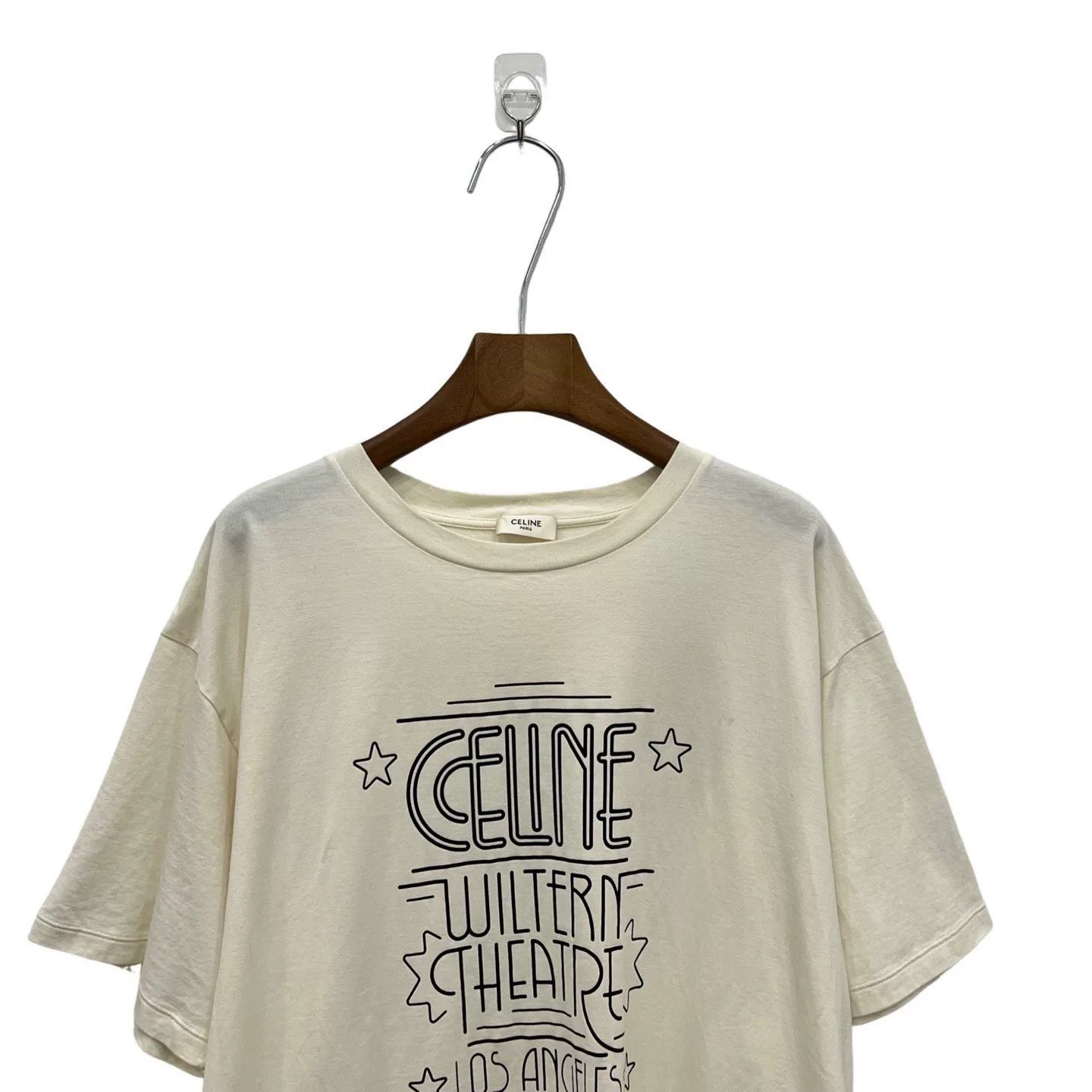 Japanese Brand CELINE Letter Print Short-Sleeve T-Shirt Size US M / EU 48-50 / 2 - 4 Thumbnail