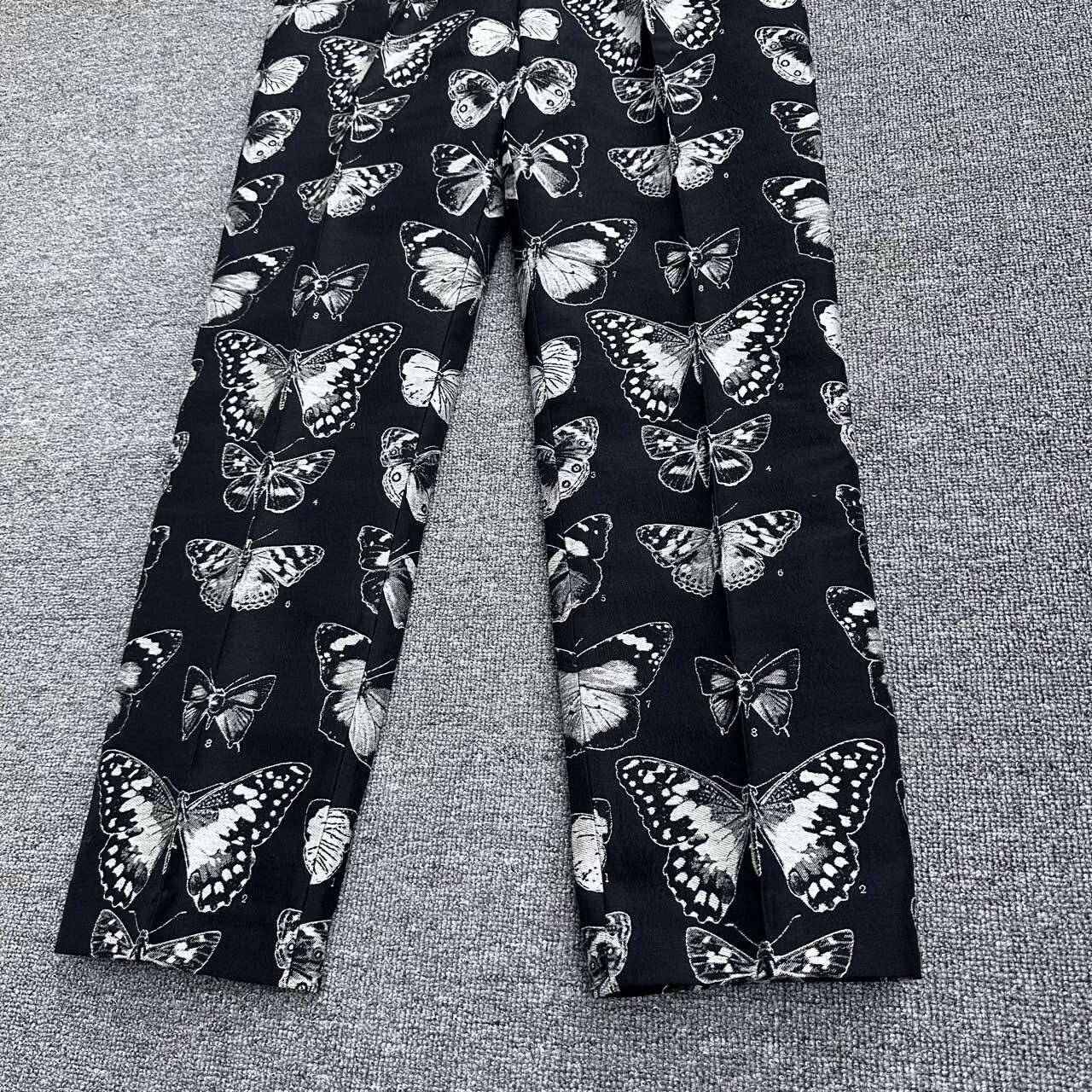 Japanese Brand Alexander McQueen Butterfly Print Trousers Size US 32 / EU 48 - 4 Thumbnail