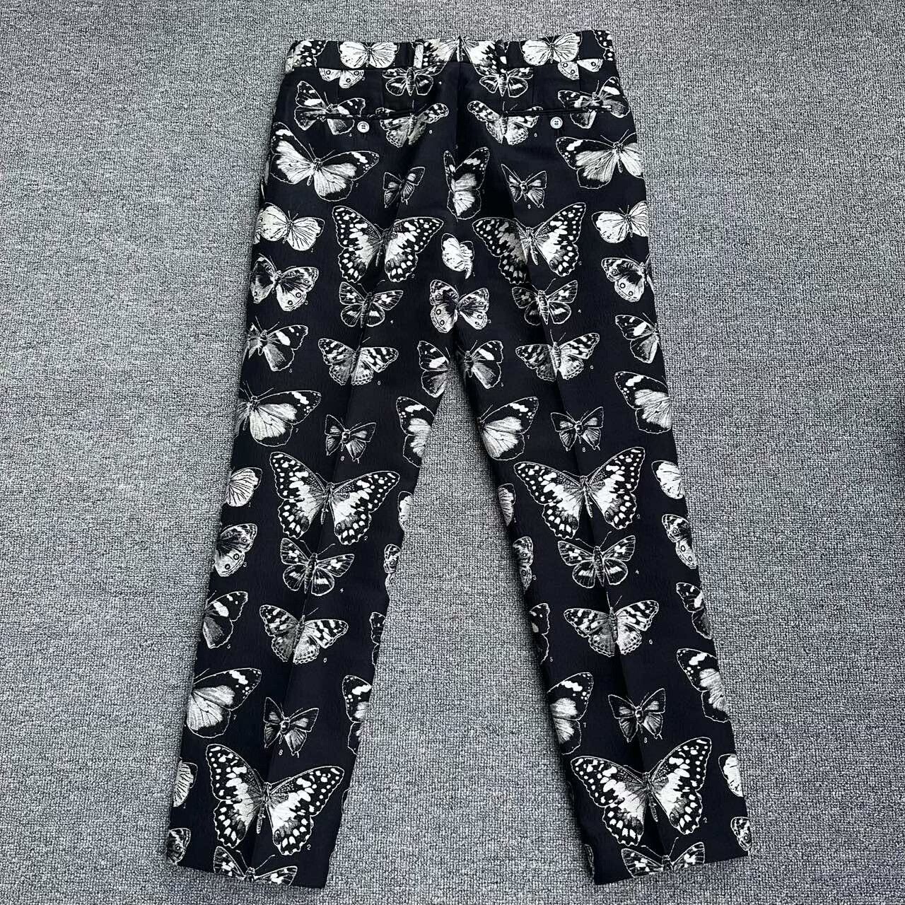 Japanese Brand Alexander McQueen Butterfly Print Trousers Size US 32 / EU 48 - 2 Thumbnail