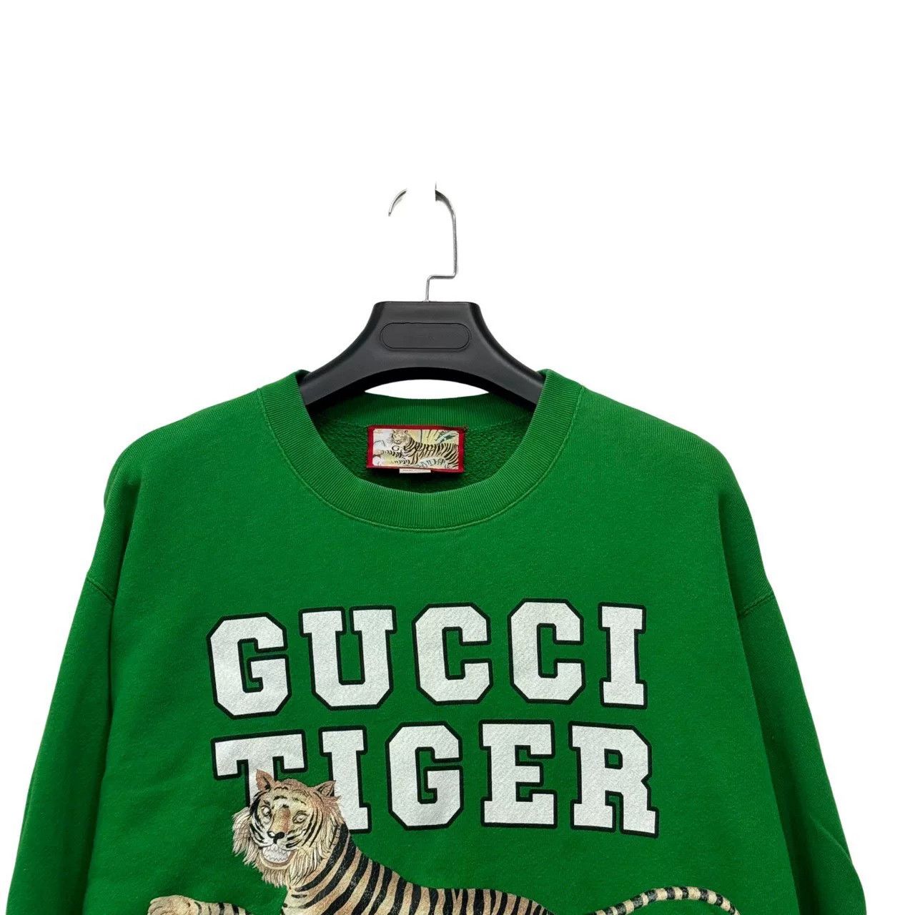Japanese Brand Gucci Green Tiger Long-sleeve Sweatshirt Size US XL / EU 56 / 4 - 2 Thumbnail