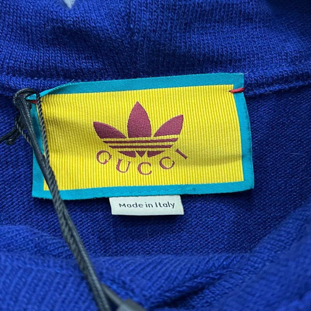 Japanese Brand Gucci x Adidas Classic Logo Knit Hoodie Size US XS / EU 42 / 0 - 5 Thumbnail